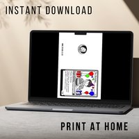 Magic the Gathering Birthday Card - Printable Instant Download