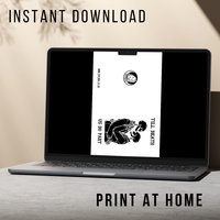 Gothic Anniversary Card - Printable Instant Download