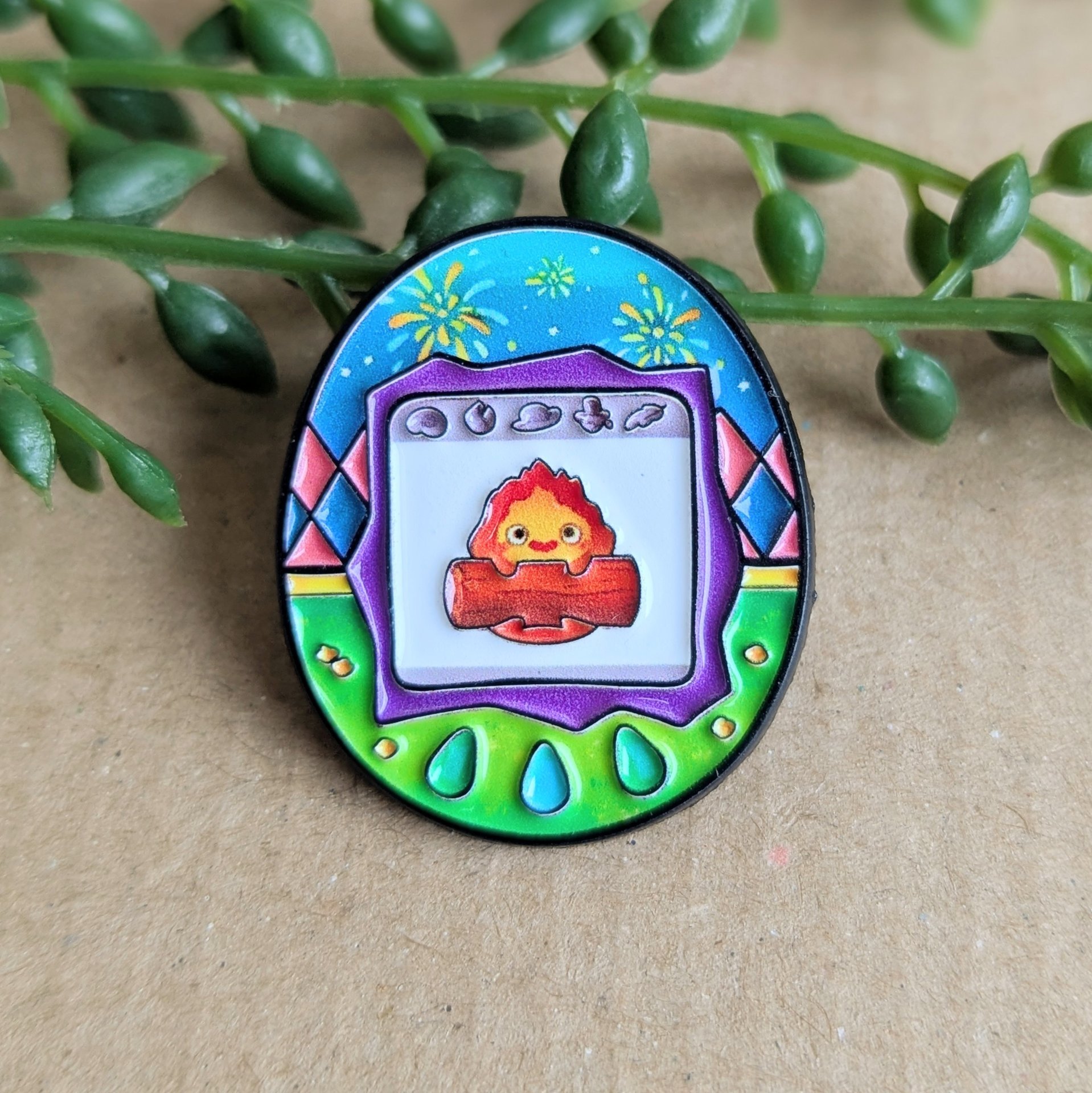 Calcifer Enamel Pin Badge