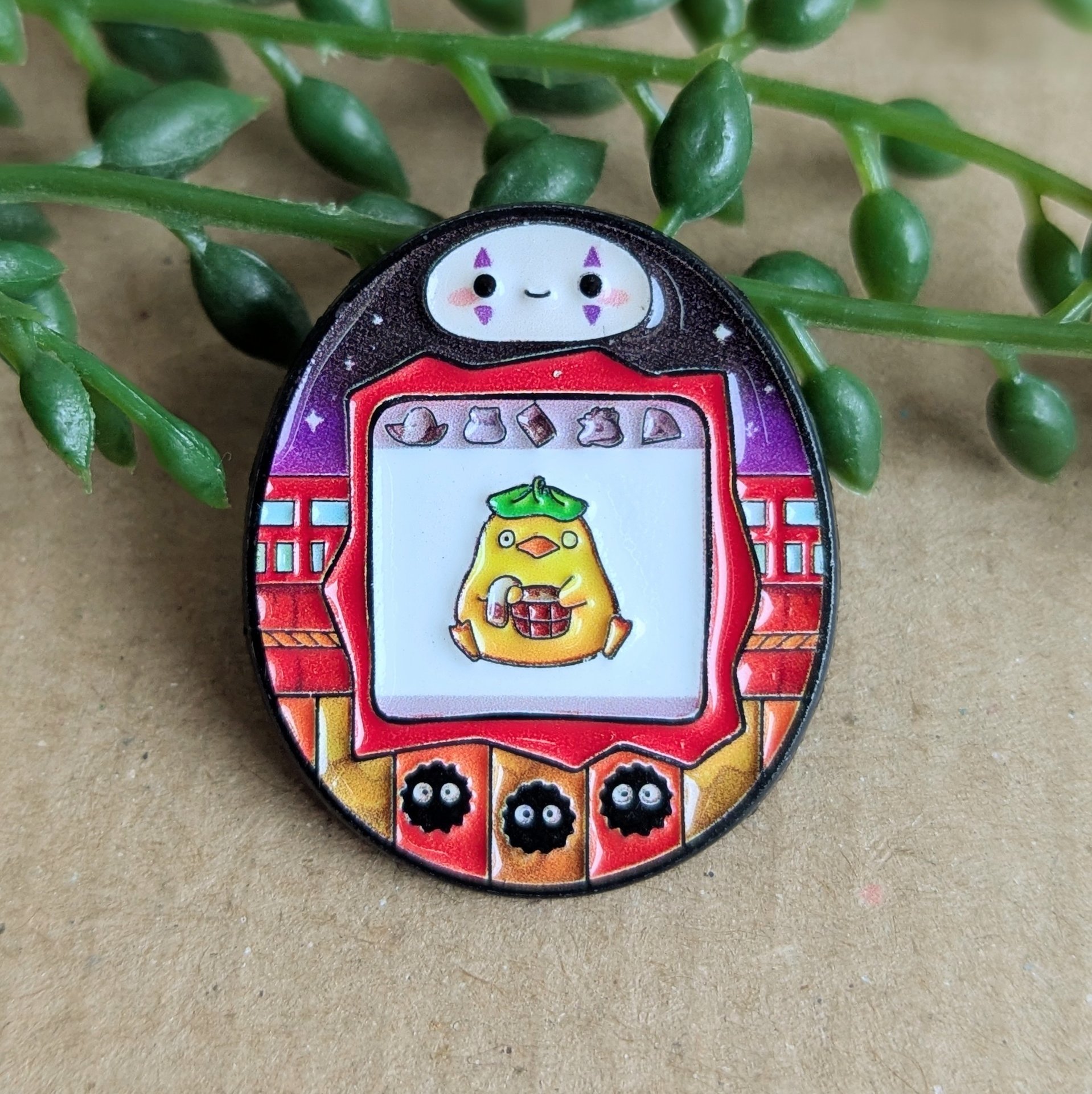 No Face Enamel Pin Badge