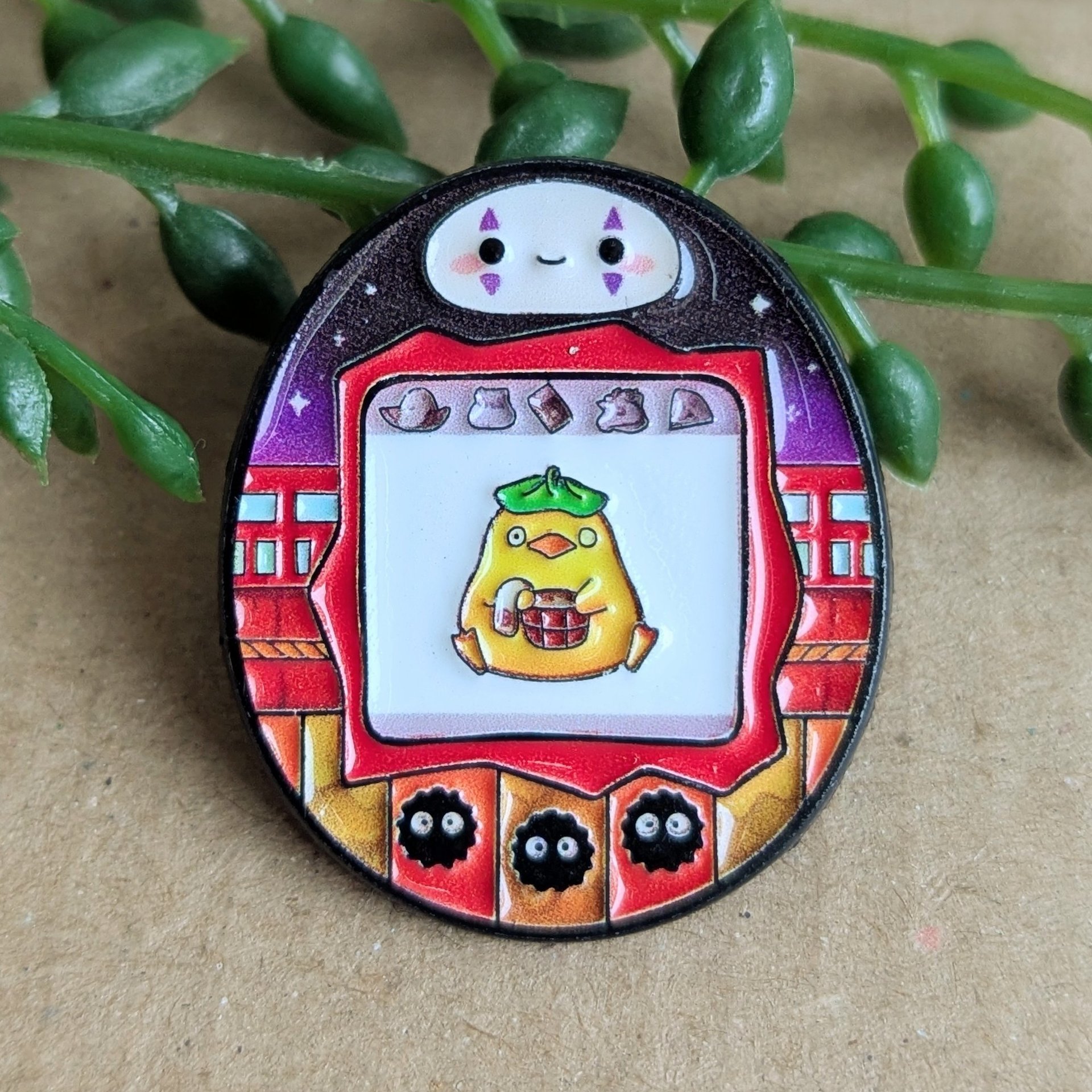 No Face Enamel Pin Badge