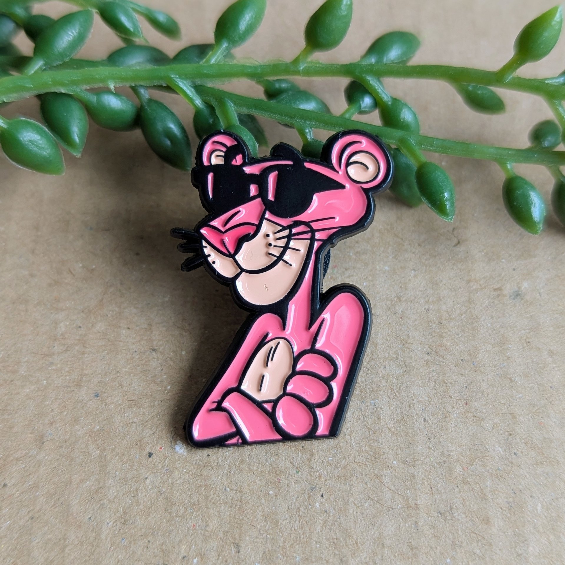 The Pink Panther Enamel Pin Badge