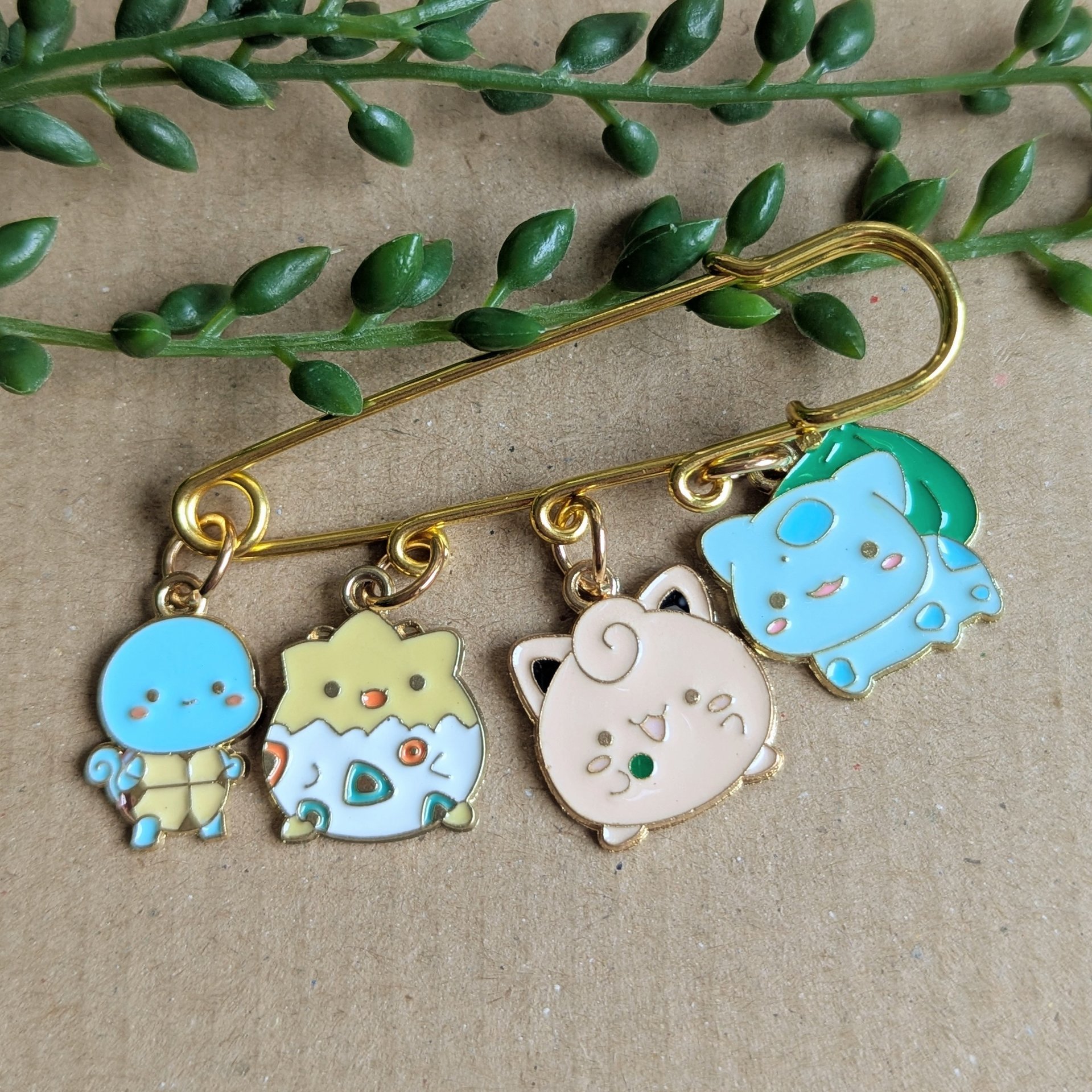 Pokemon Enamel Safety Pin Badge