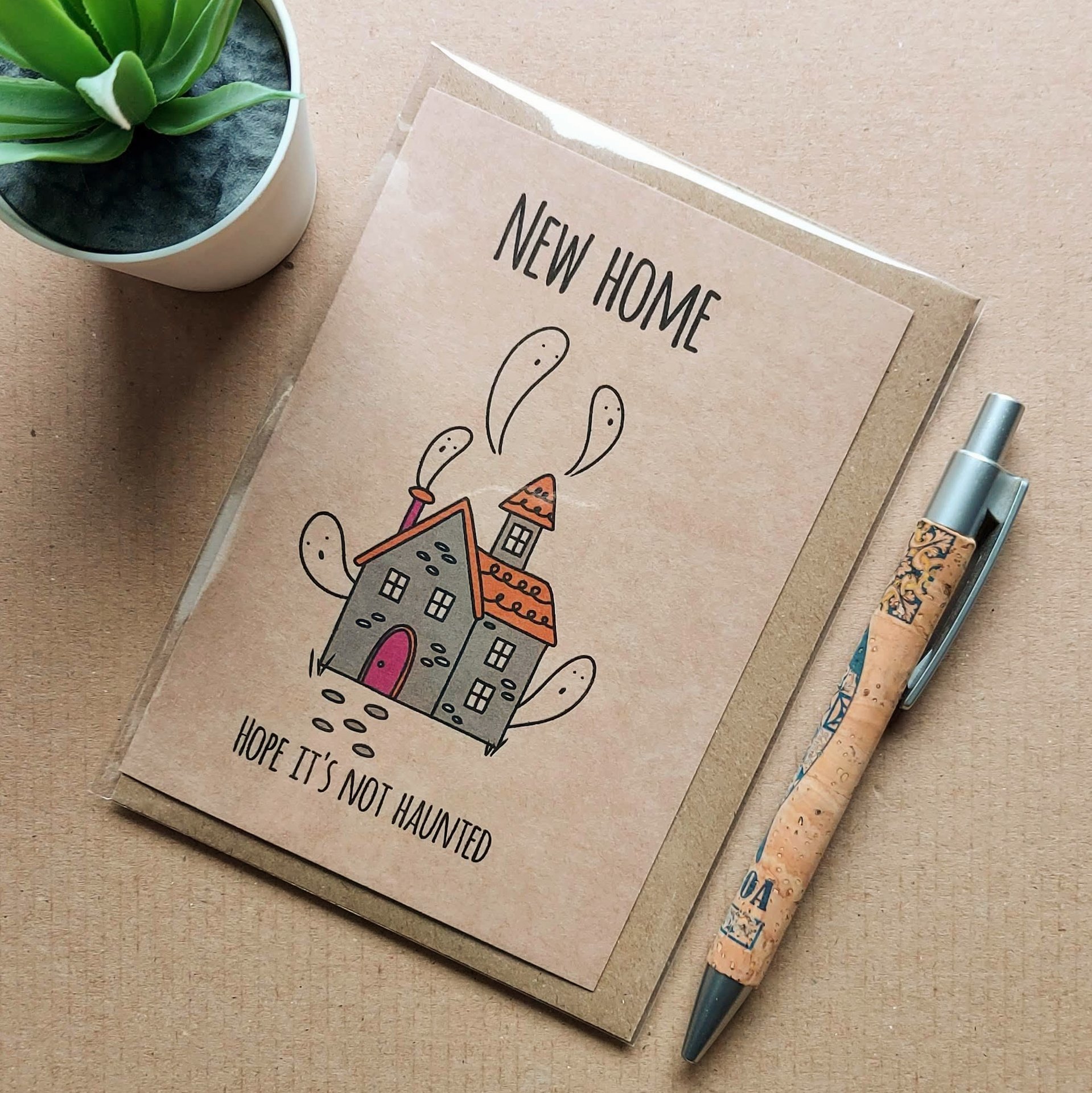 Funny New Home Card - Hope it's not haunted