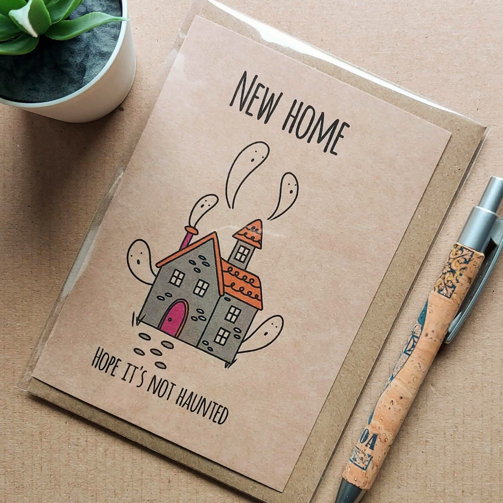 Funny New Home Card - Hope it's not haunted