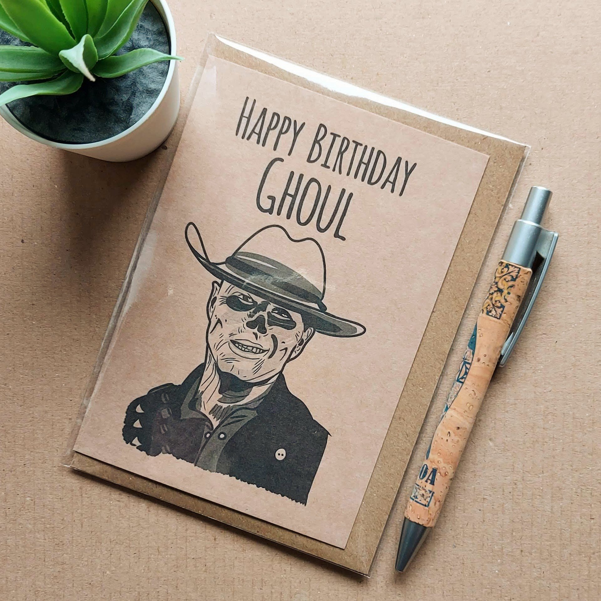 Fallout Birthday Card - Ghoul