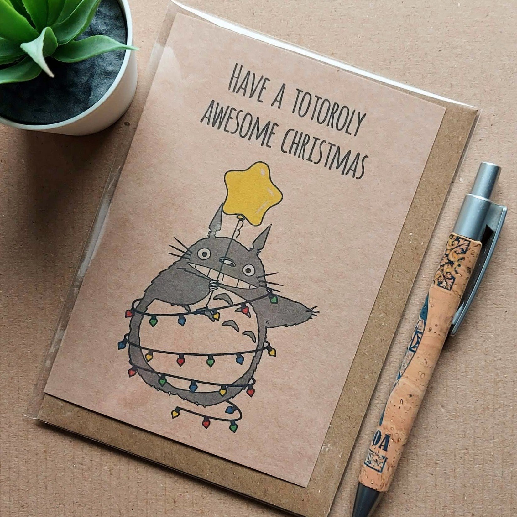 Totoro Christmas Card