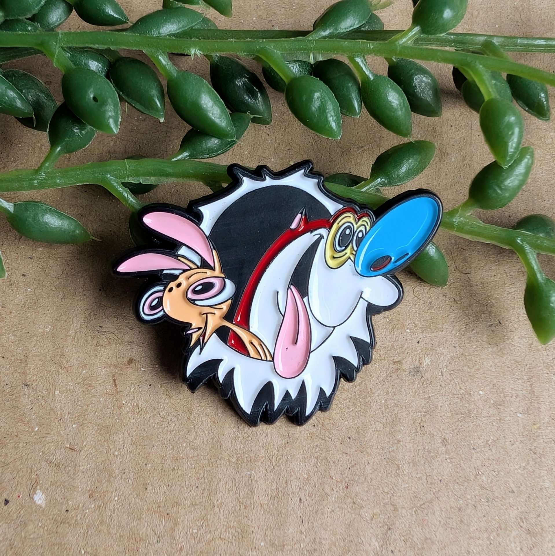 Ren and Stimpy Enamel Pin Badge