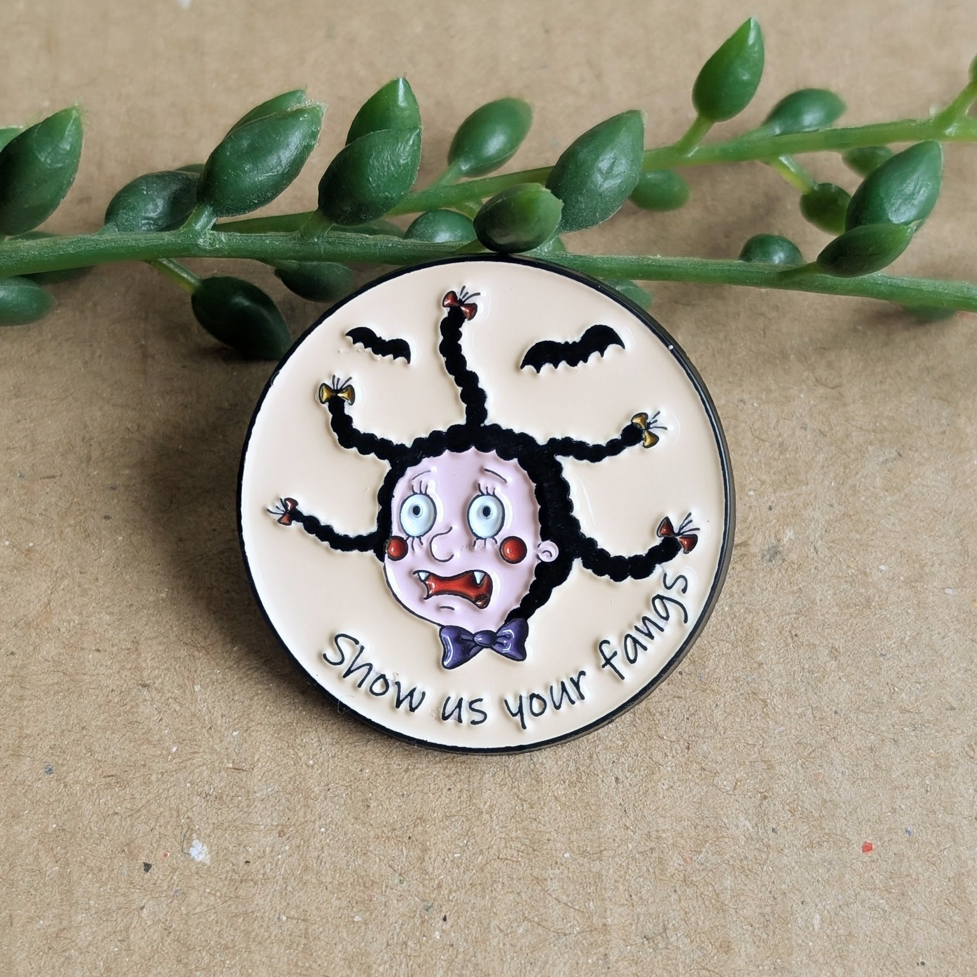 Mona the Vampire Enamel Pin Badge