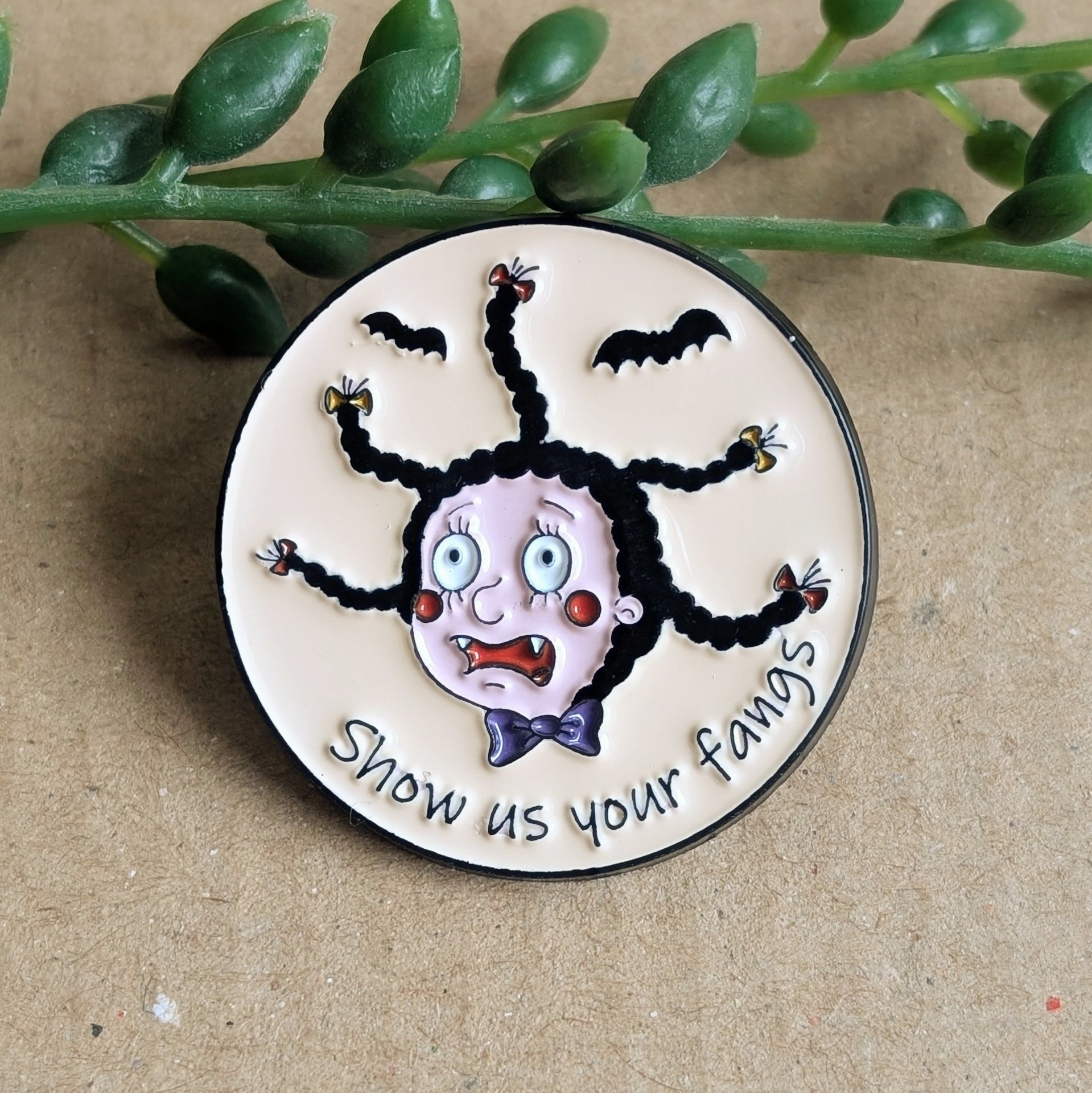 Mona the Vampire Enamel Pin Badge