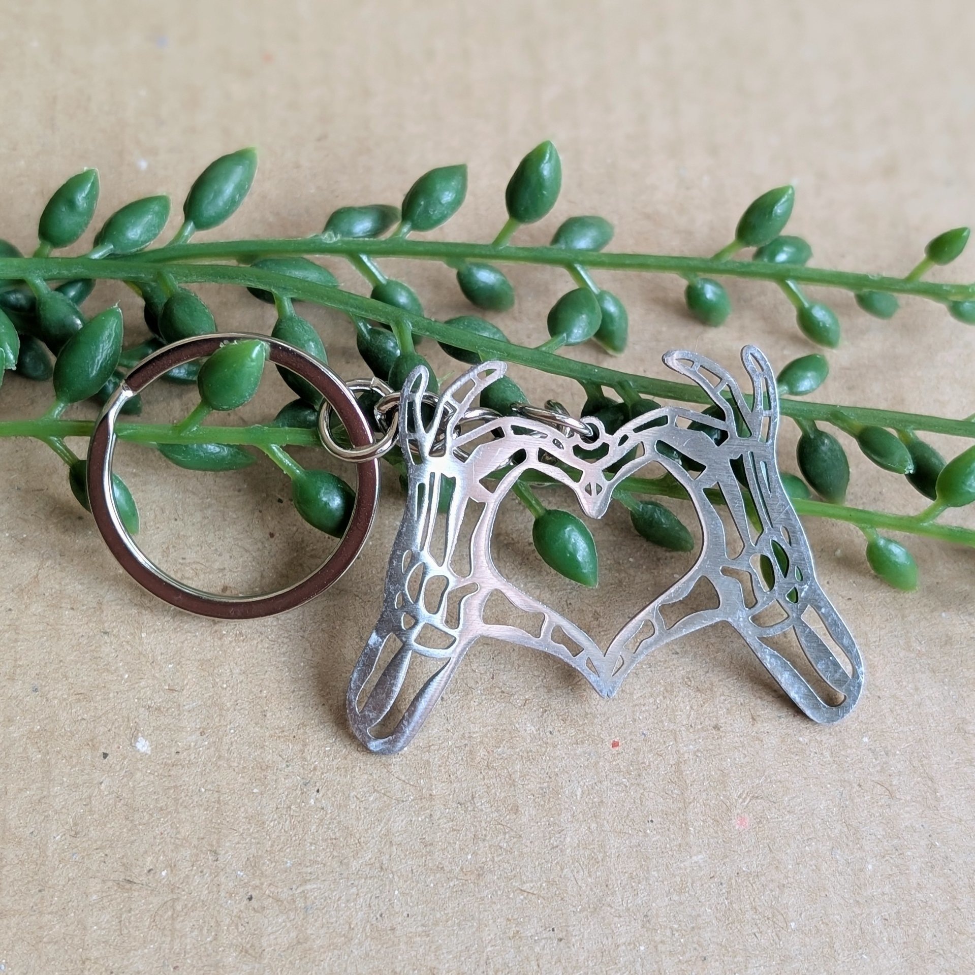 Gothic Skeleton Heart Keyring