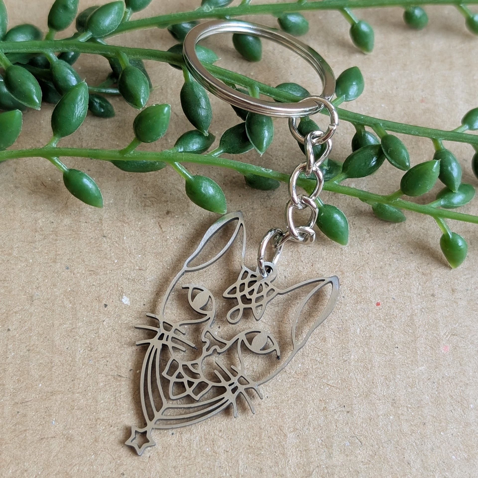 Sphynx Cat Keyring