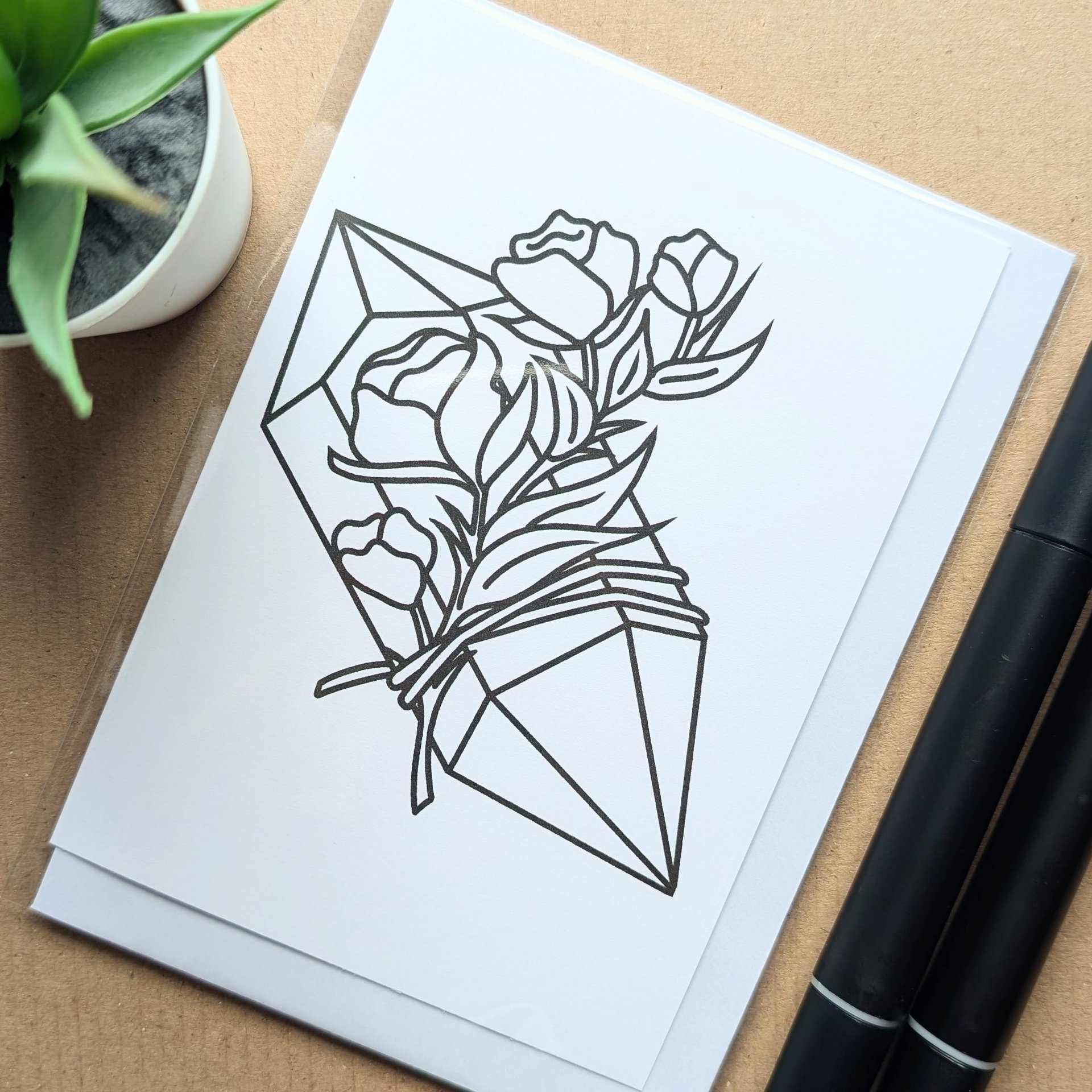 Buffy the Vampire Slayer Colouring Birthday Card