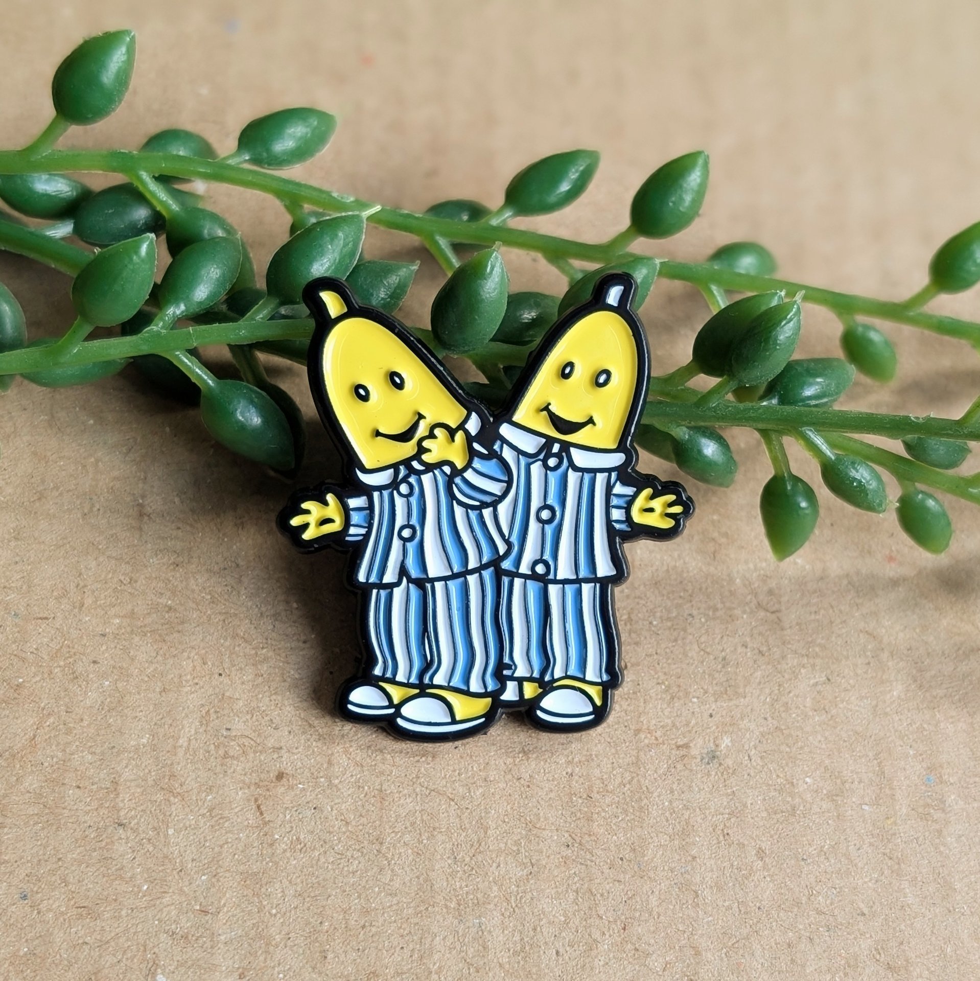 Bananas in Pyjamas Enamel Pin Badge