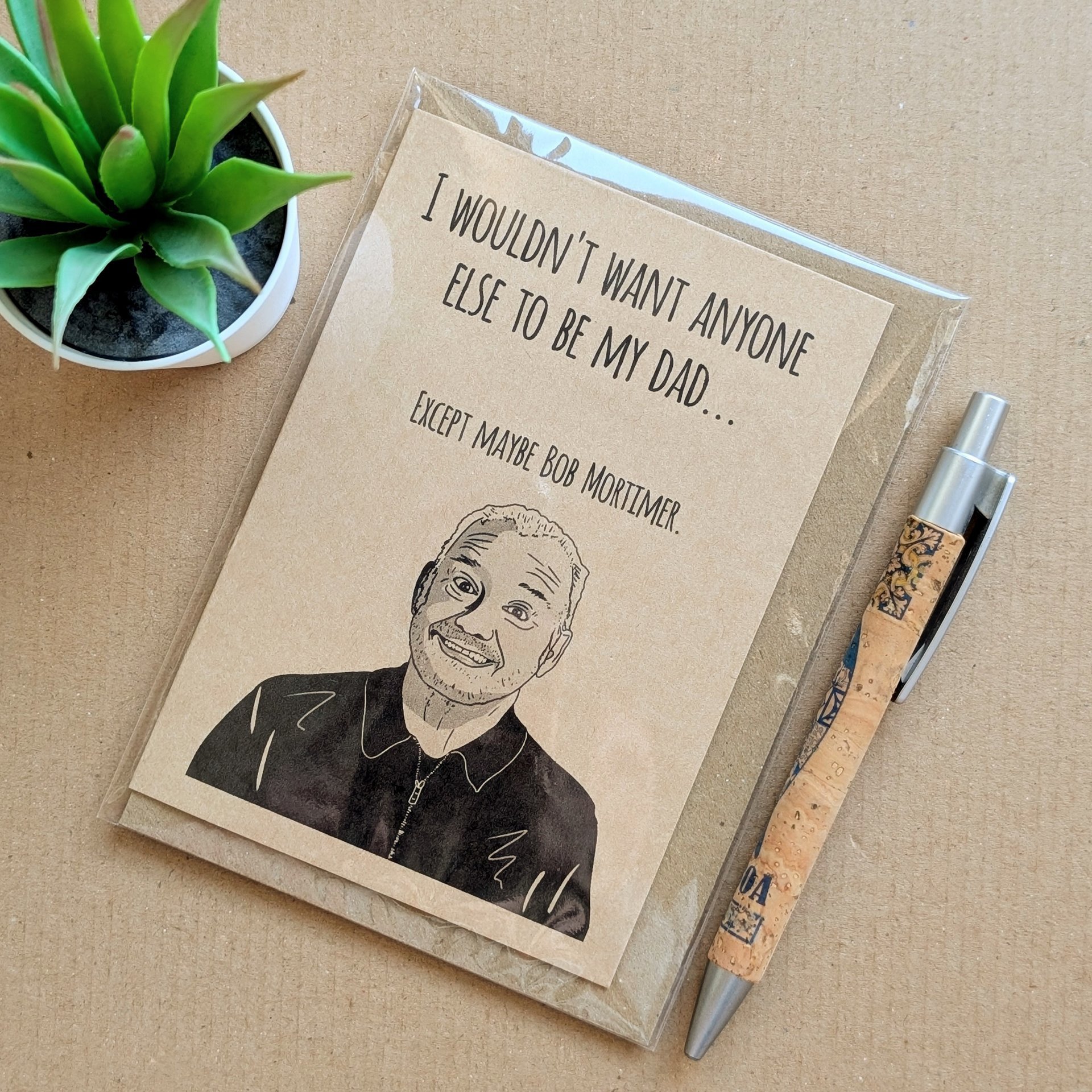 Funny Bob Mortimer Fathers Day Card