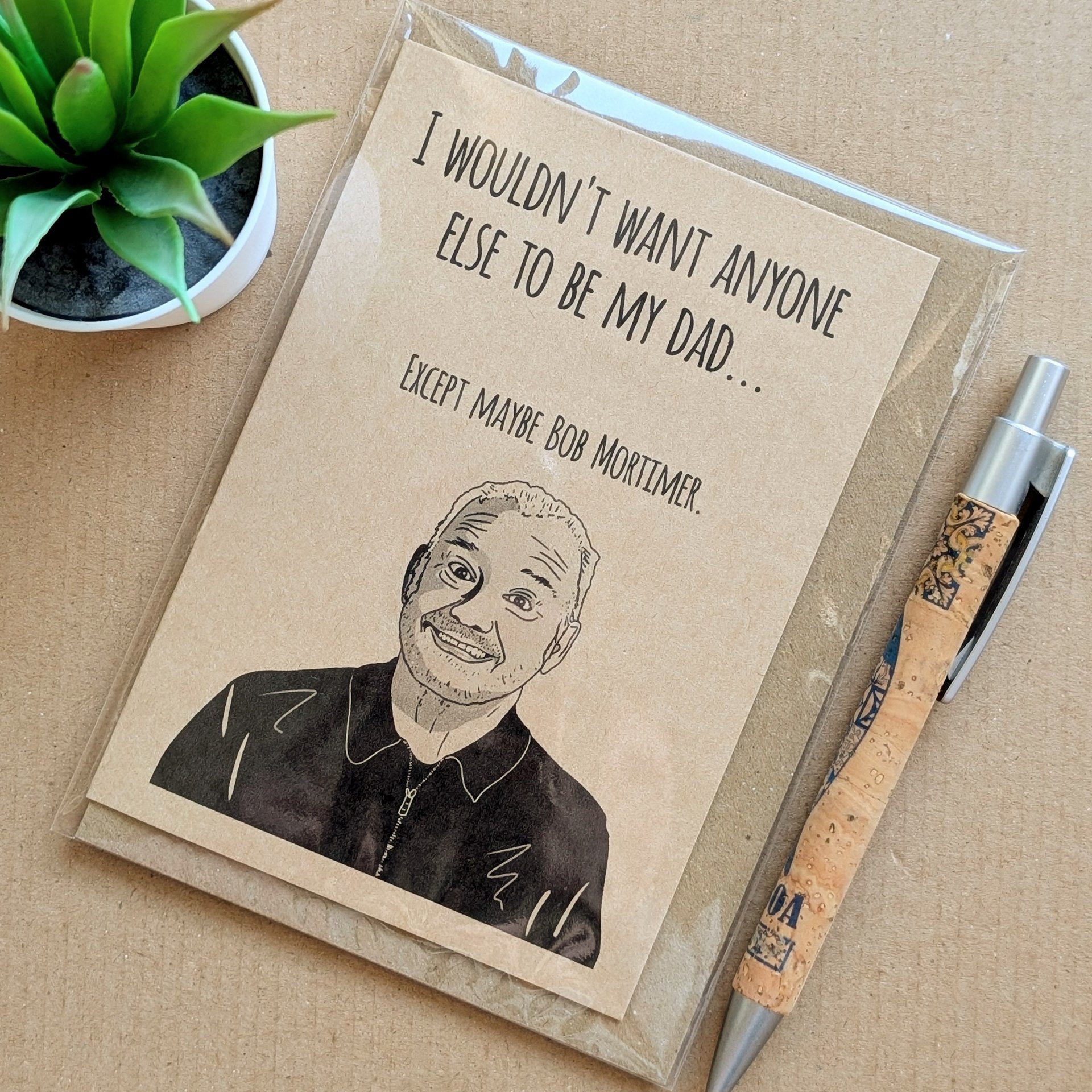 Funny Bob Mortimer Fathers Day Card