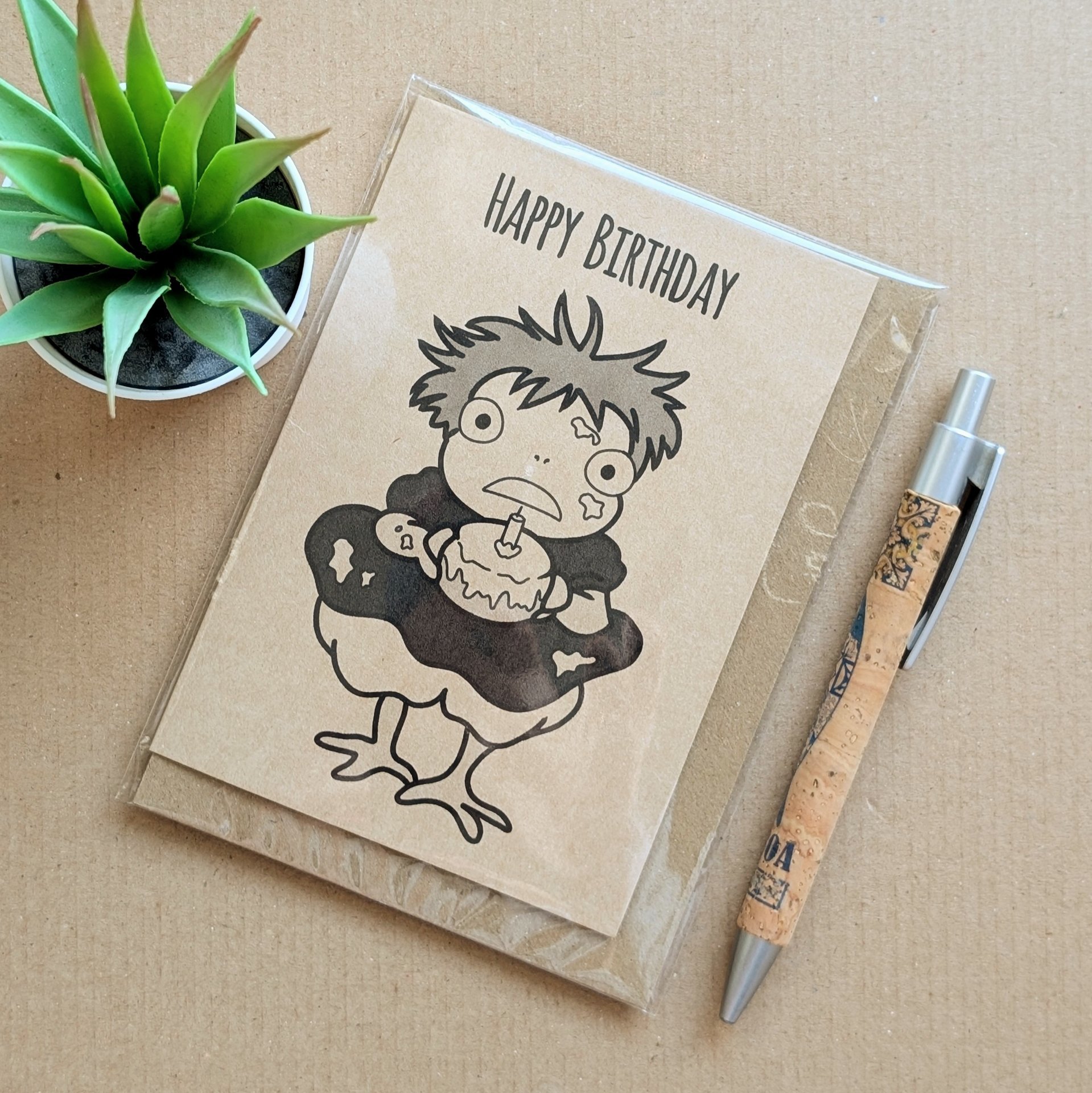 Funny Ponyo Birthday Card