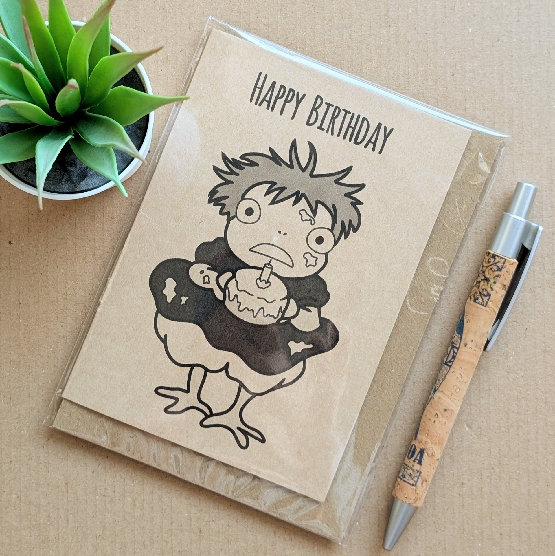 Funny Ponyo Birthday Card