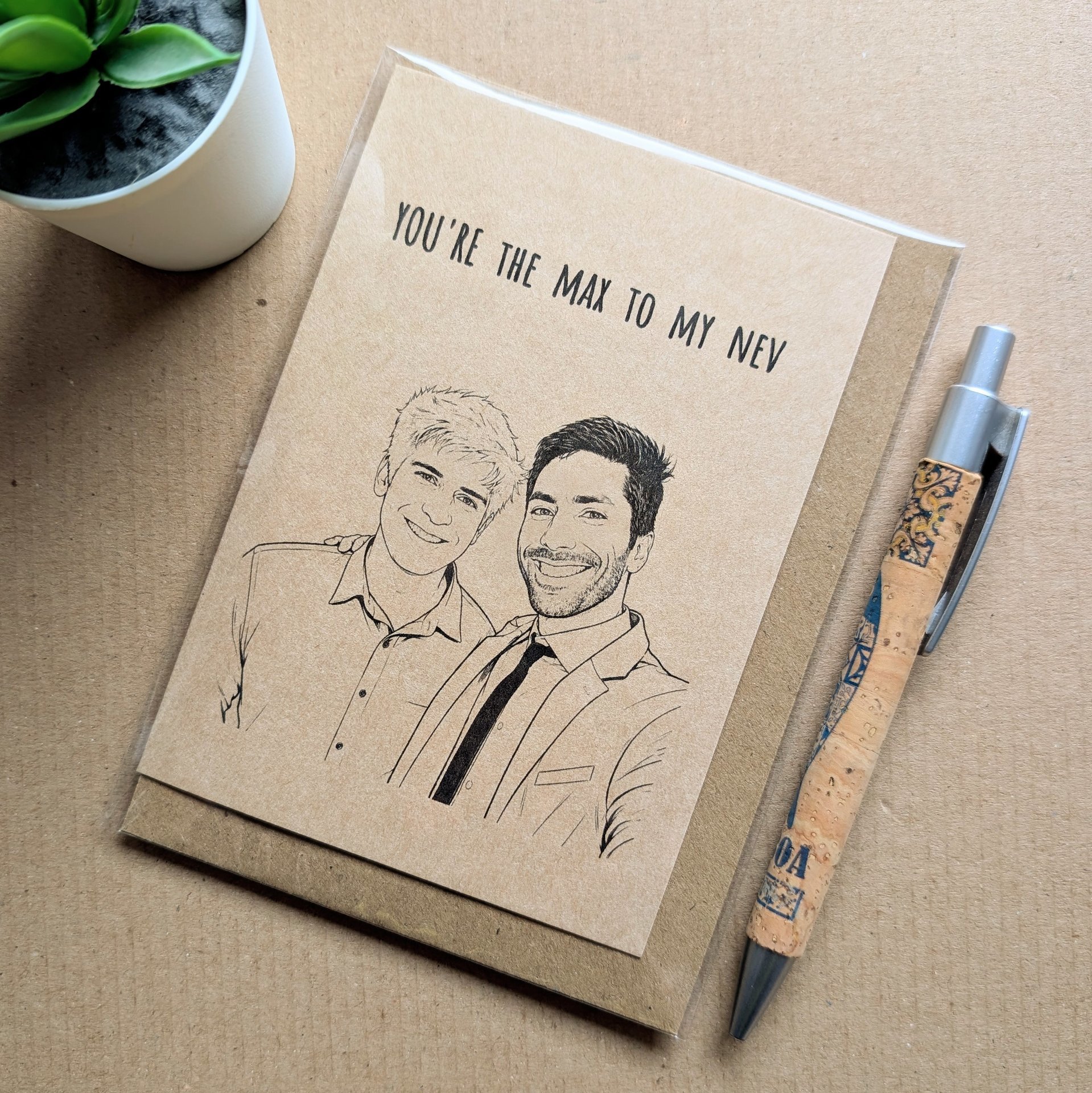 Funny Catfish Birthday Card - Max to my Nev