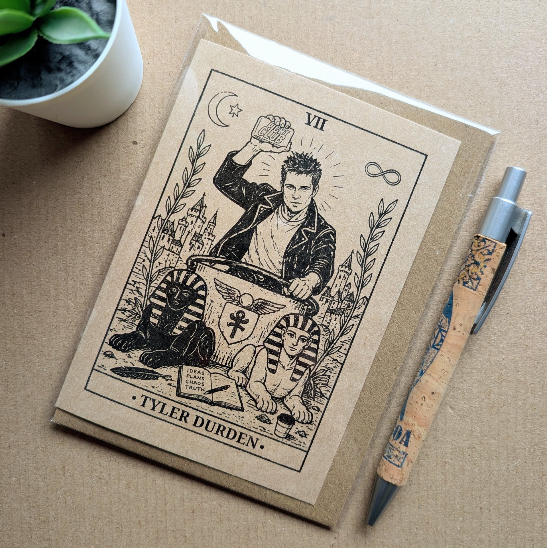 Fight Club Birthday Card - Tyler Durden