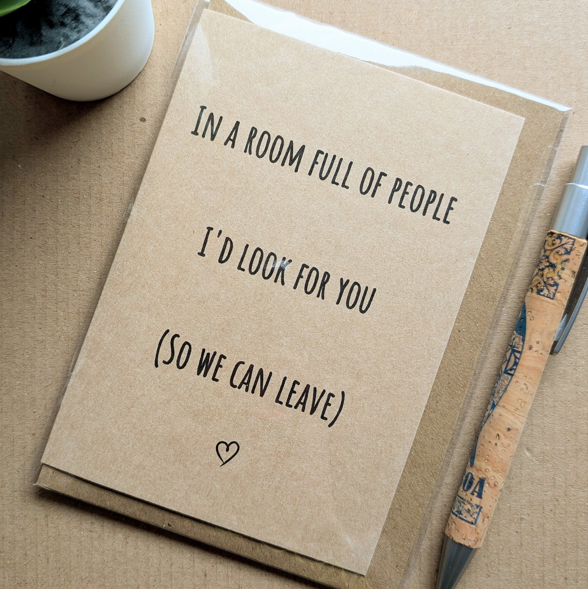 Funny Antisocial Anniversary Card 