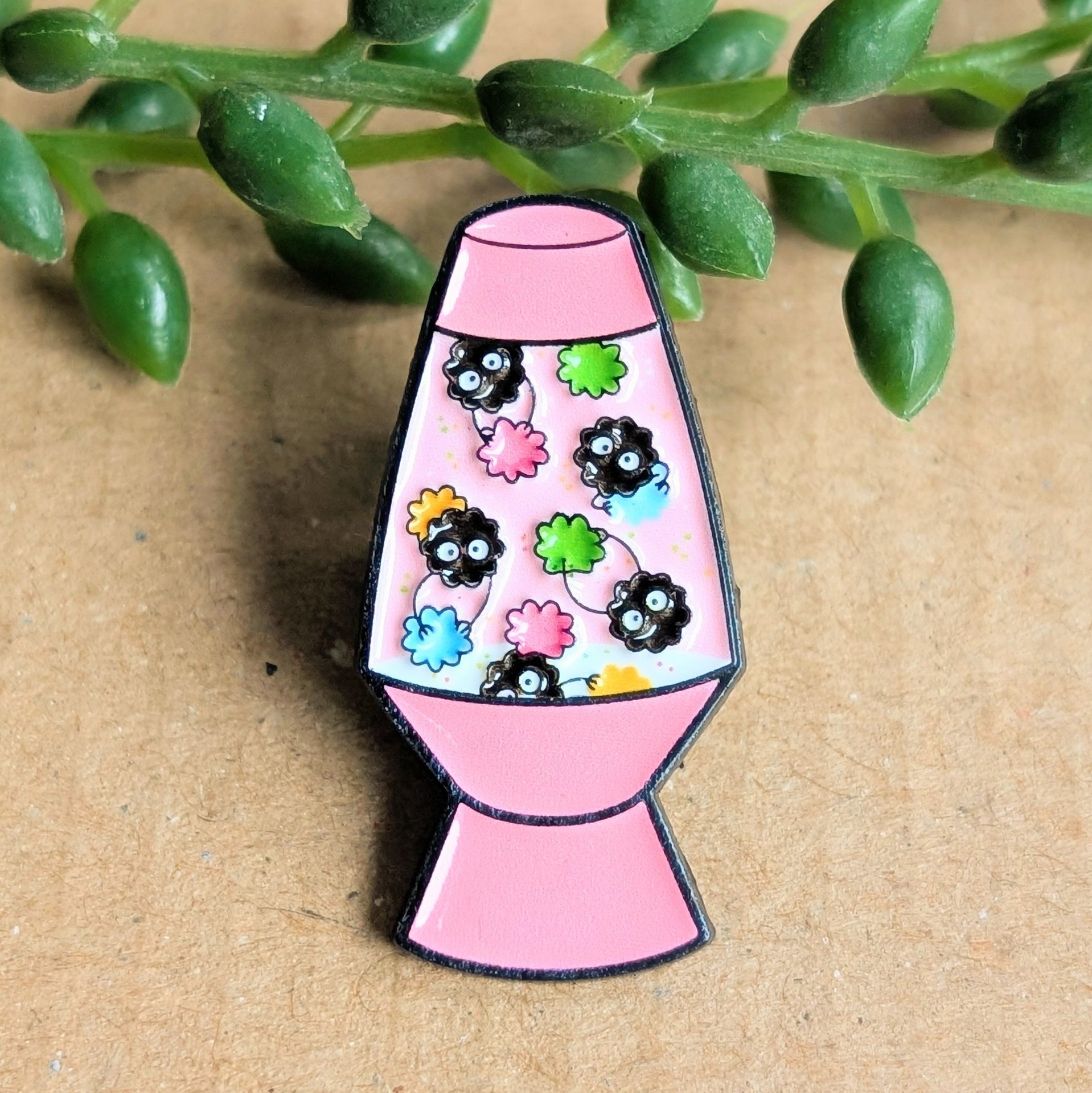Soot Sprite Lava Lamp Enamel Pin Badge