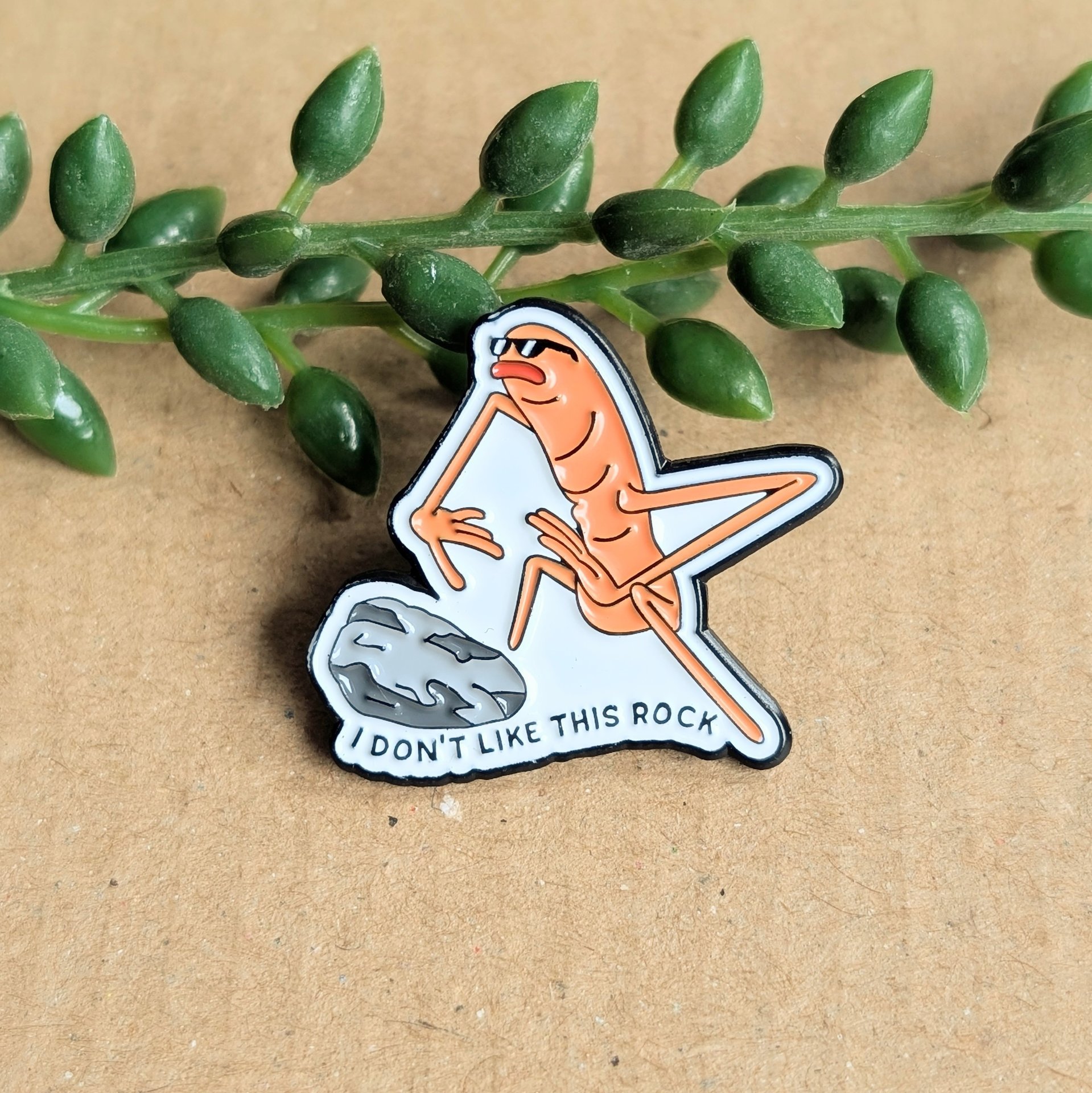 Marcus the Worm Enamel Pin Badge