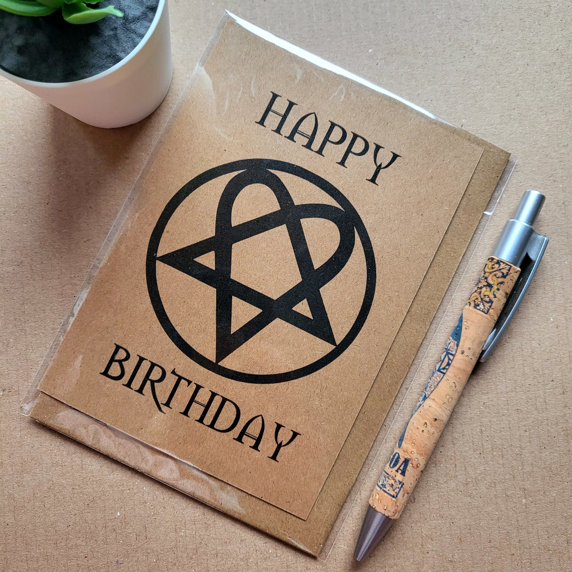HIM Heartagram Birthday Card