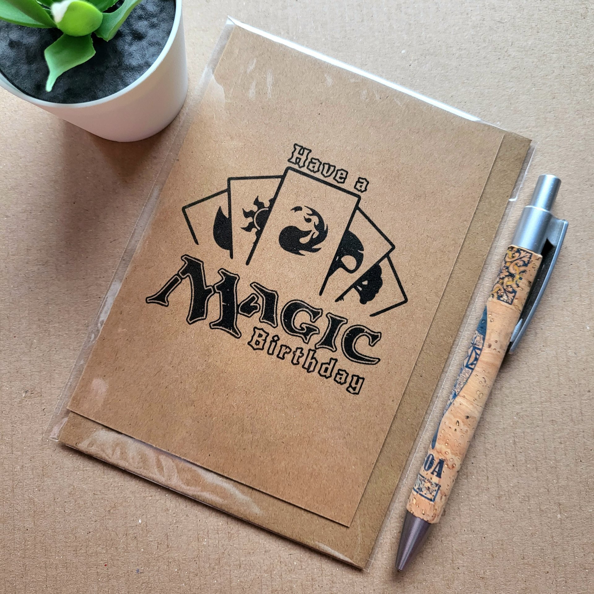 Funny Magic the gathering Birthday Card