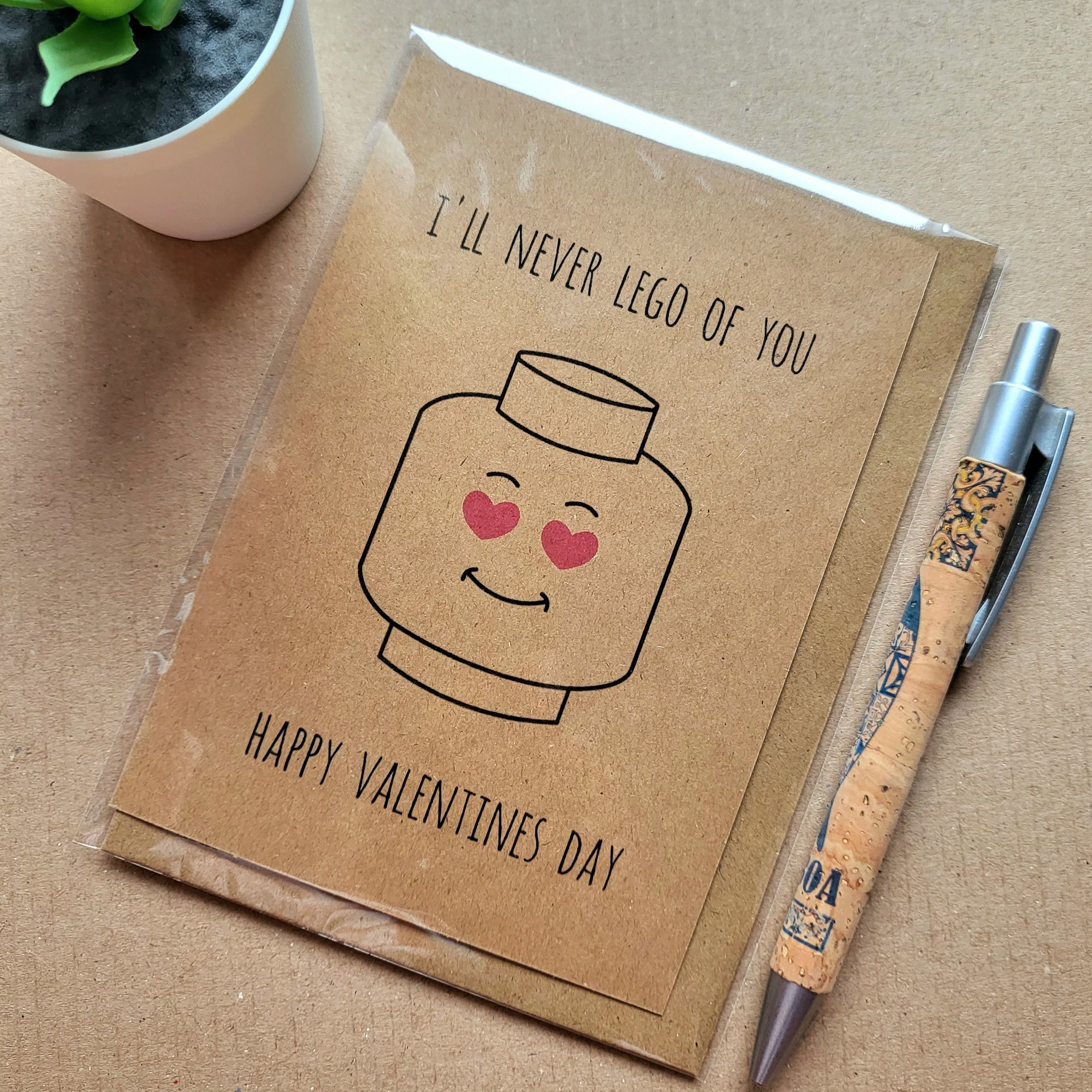 Funny Lego Valentines card