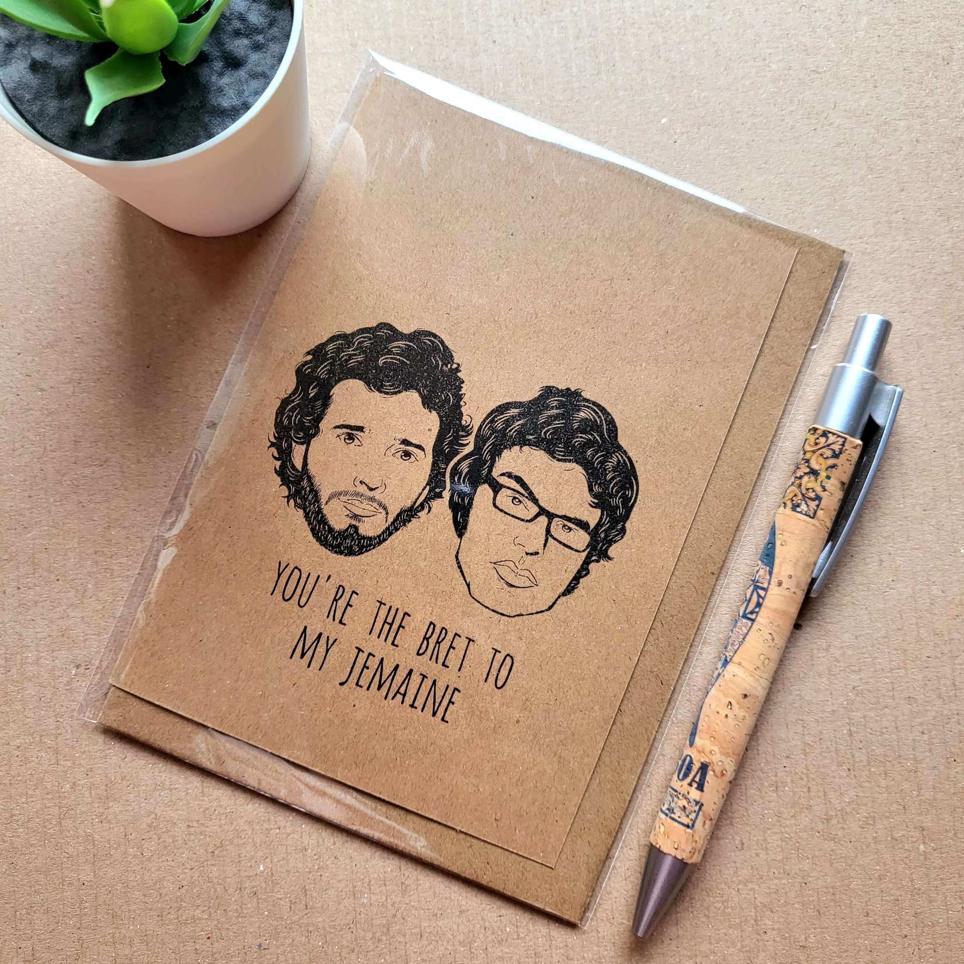 Funny Flight of the Conchords Birthday Card - Bret to my Jemaine