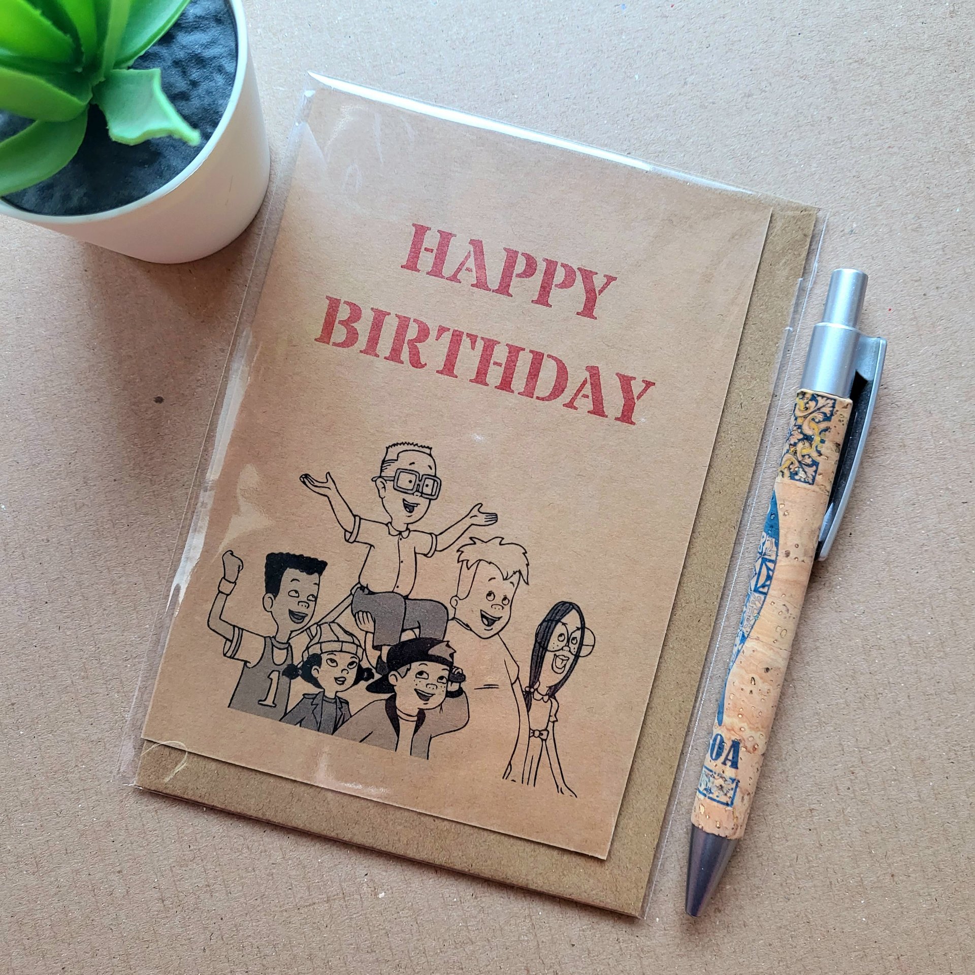 90s Recess Cartoon Birthday card