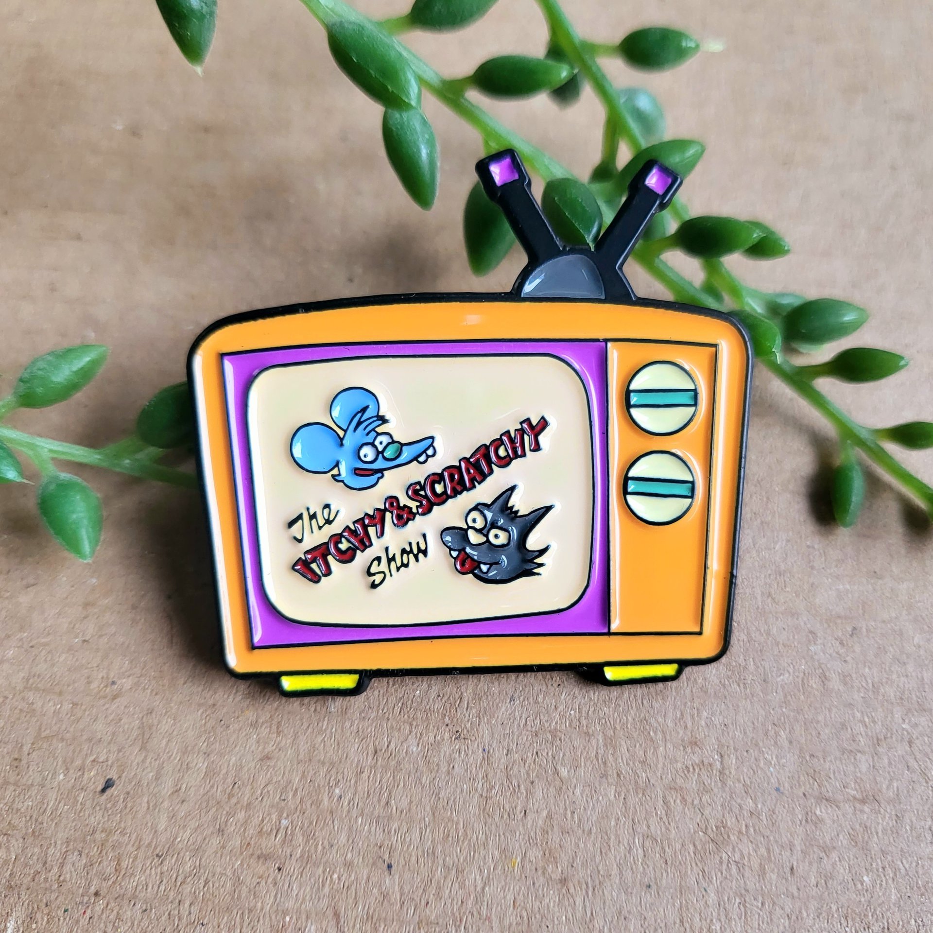 Itchy and Scratchy Enamel Pin badge