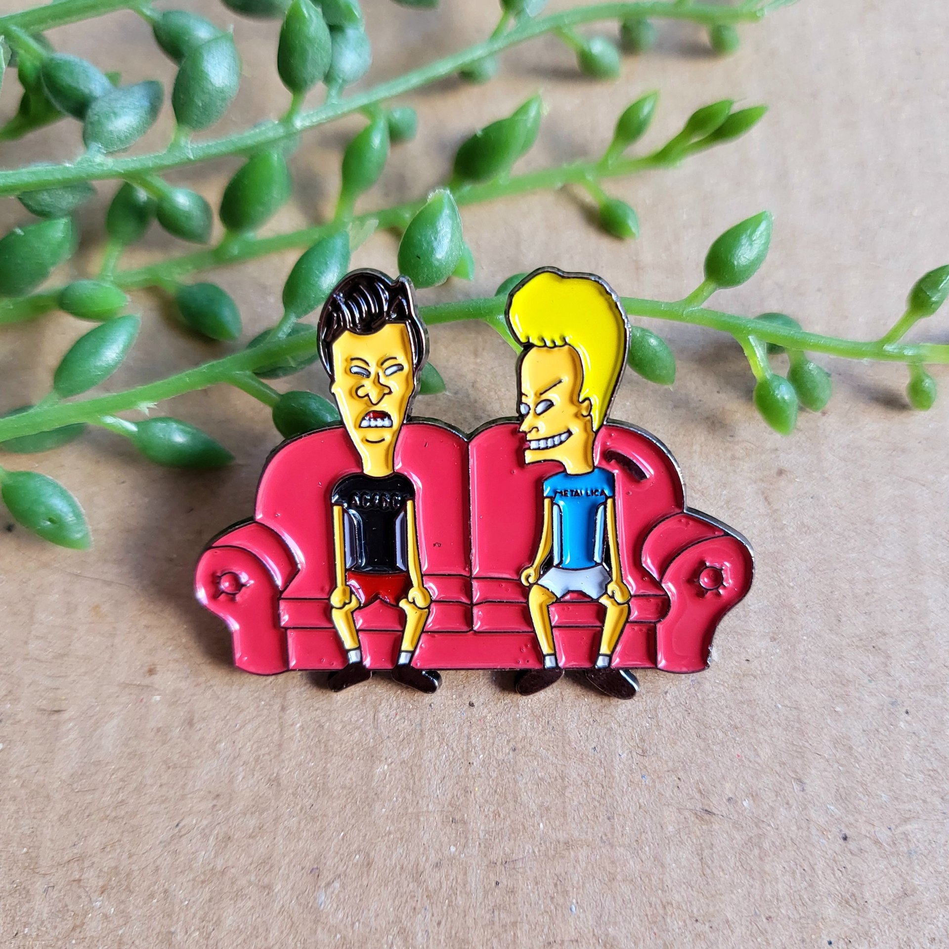 Beavis and Butthead Enamel Pin Badge