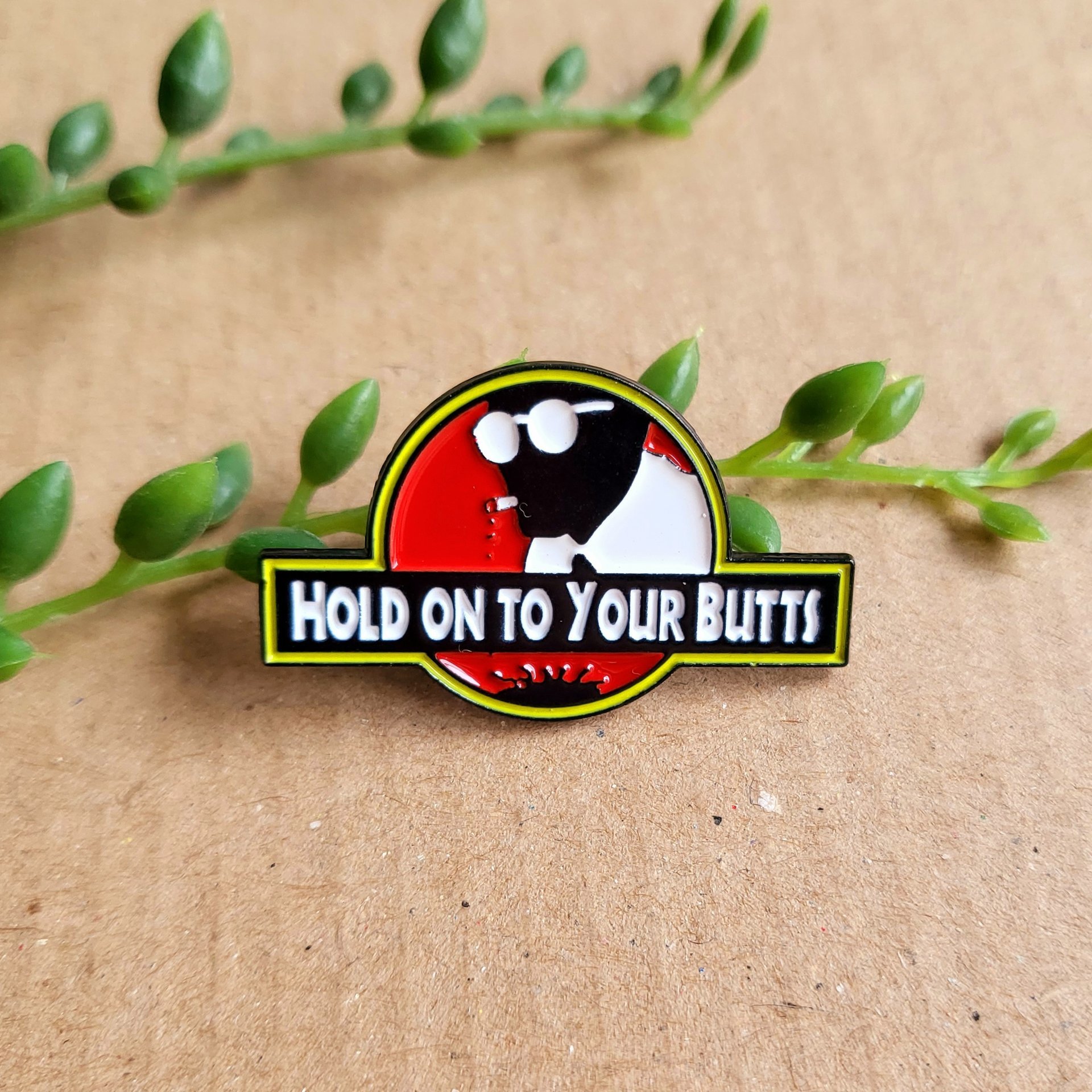 Jurassic Park Quote Enamel Pin Badge 
