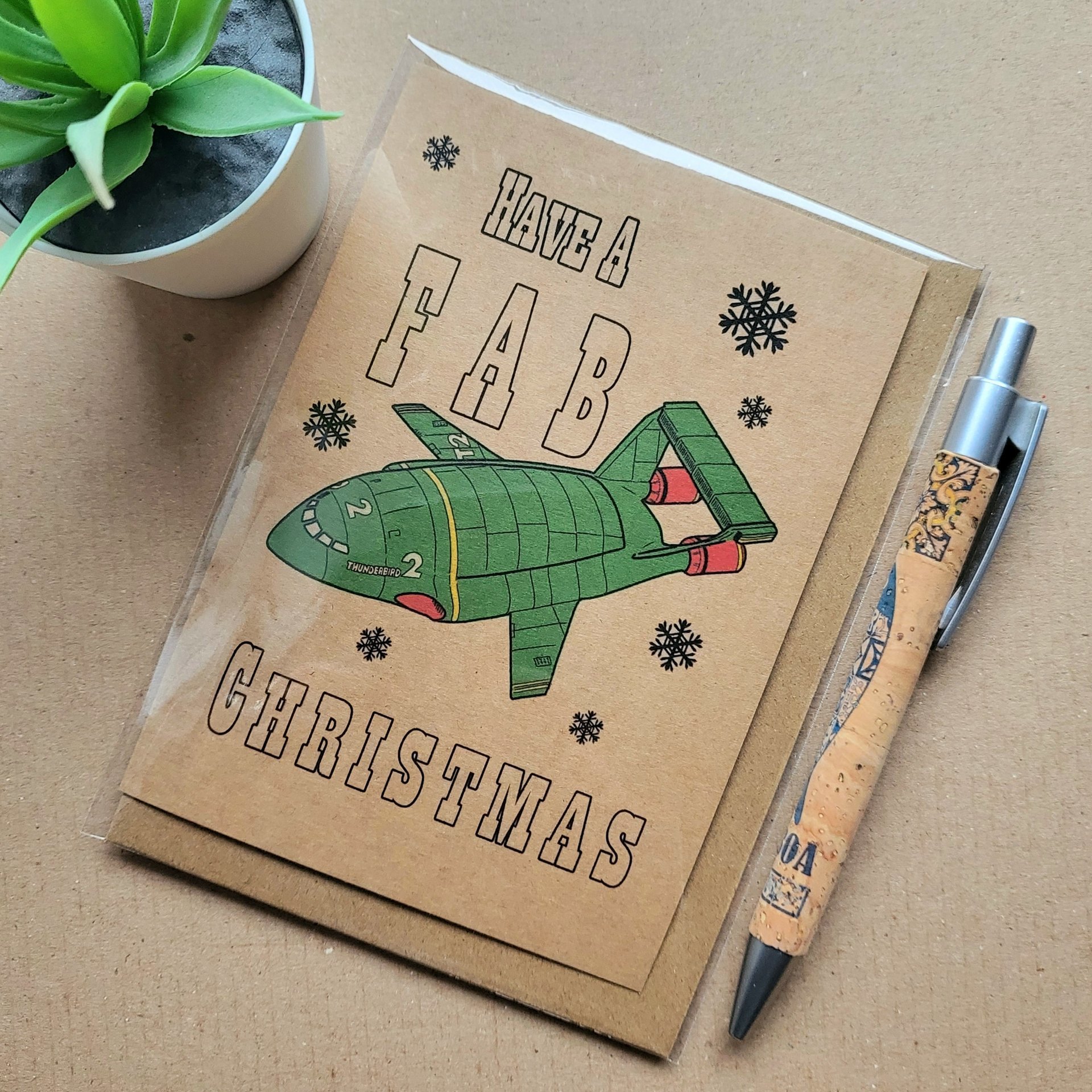 Thunderbirds Christmas Card 