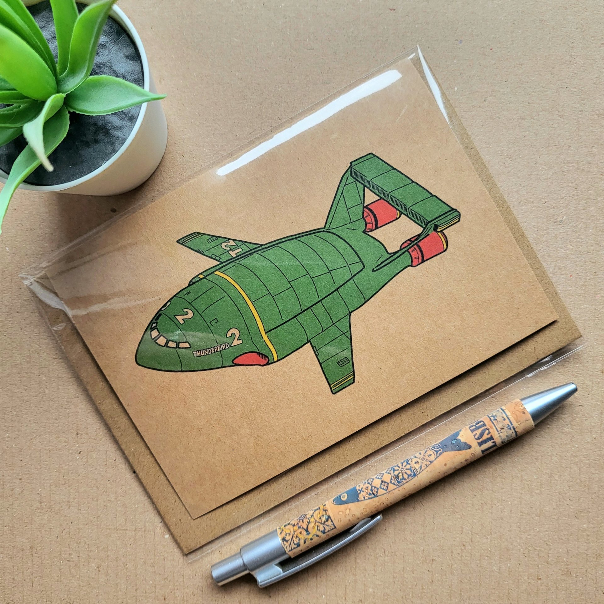 Thunderbirds T2 greeting Card 