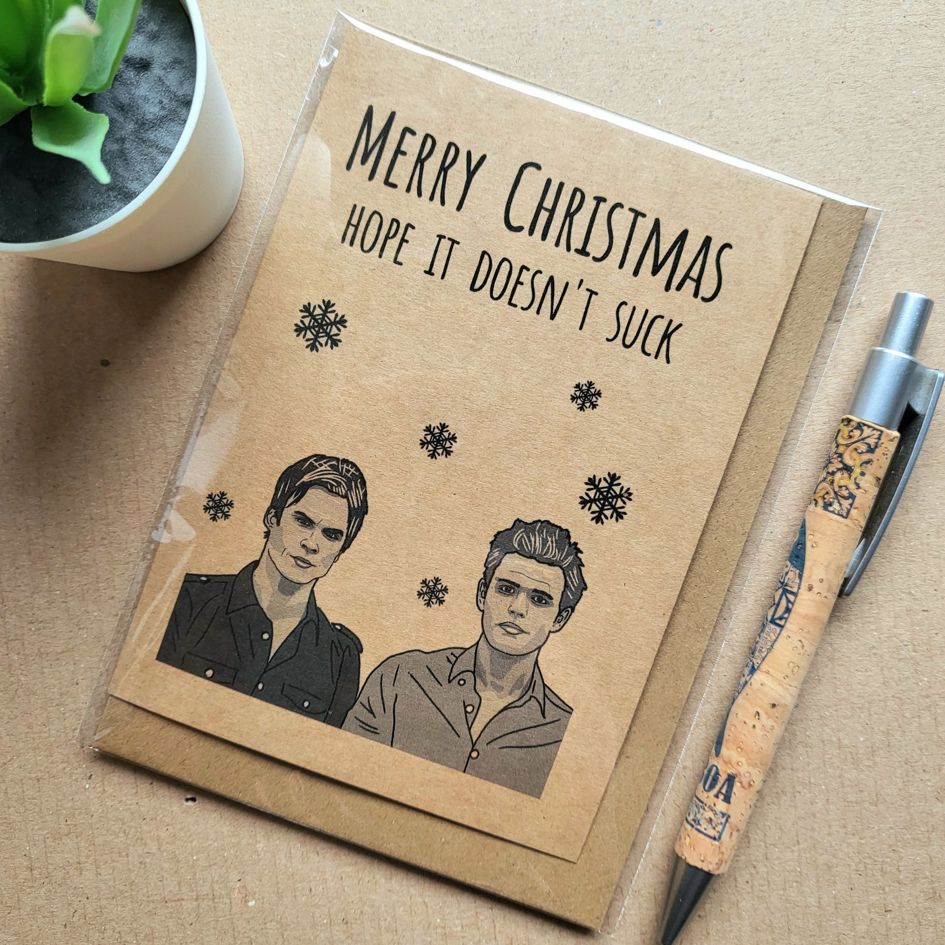 Vampire Diaries Christmas Card