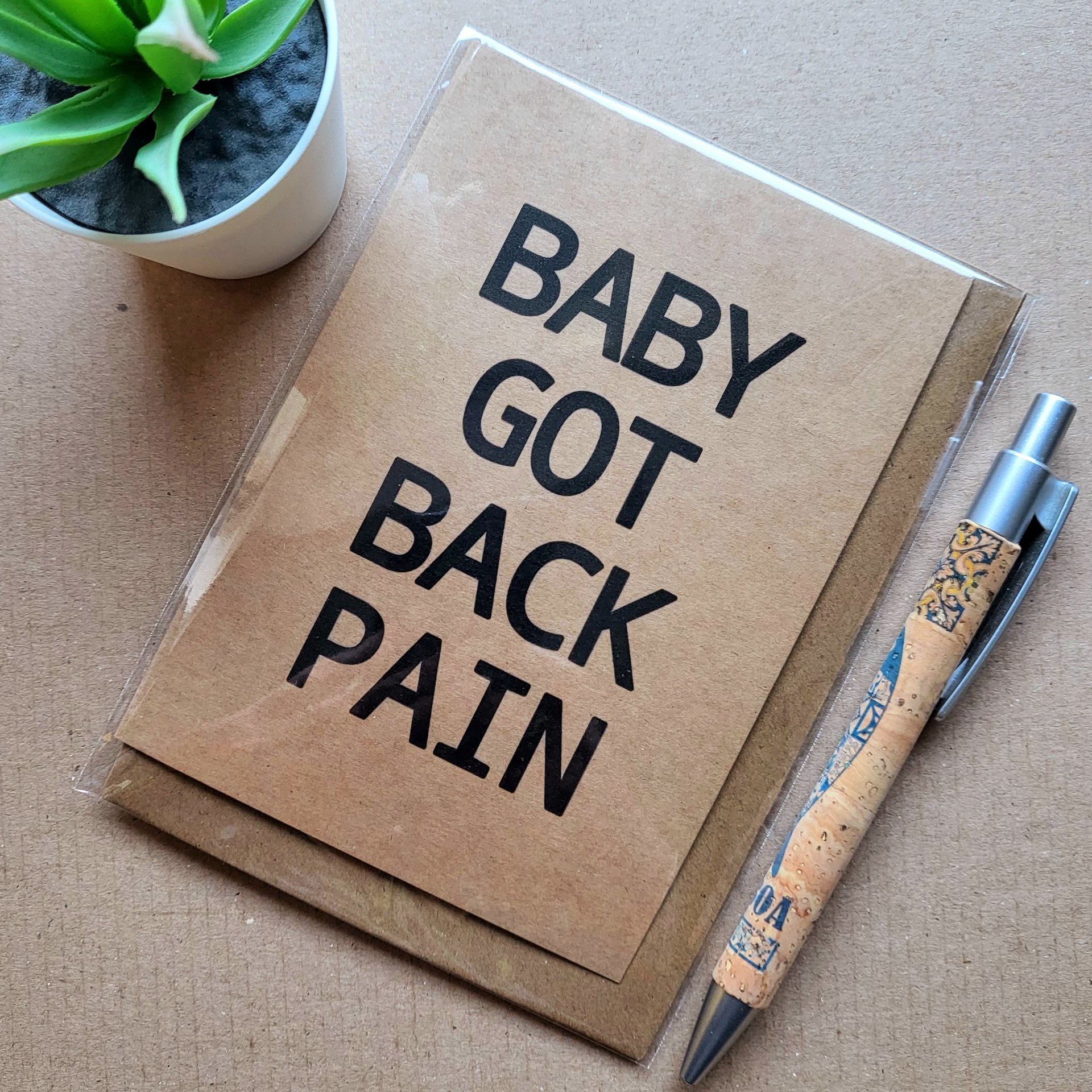 Funny Baby Got Back Pain Birthday Card