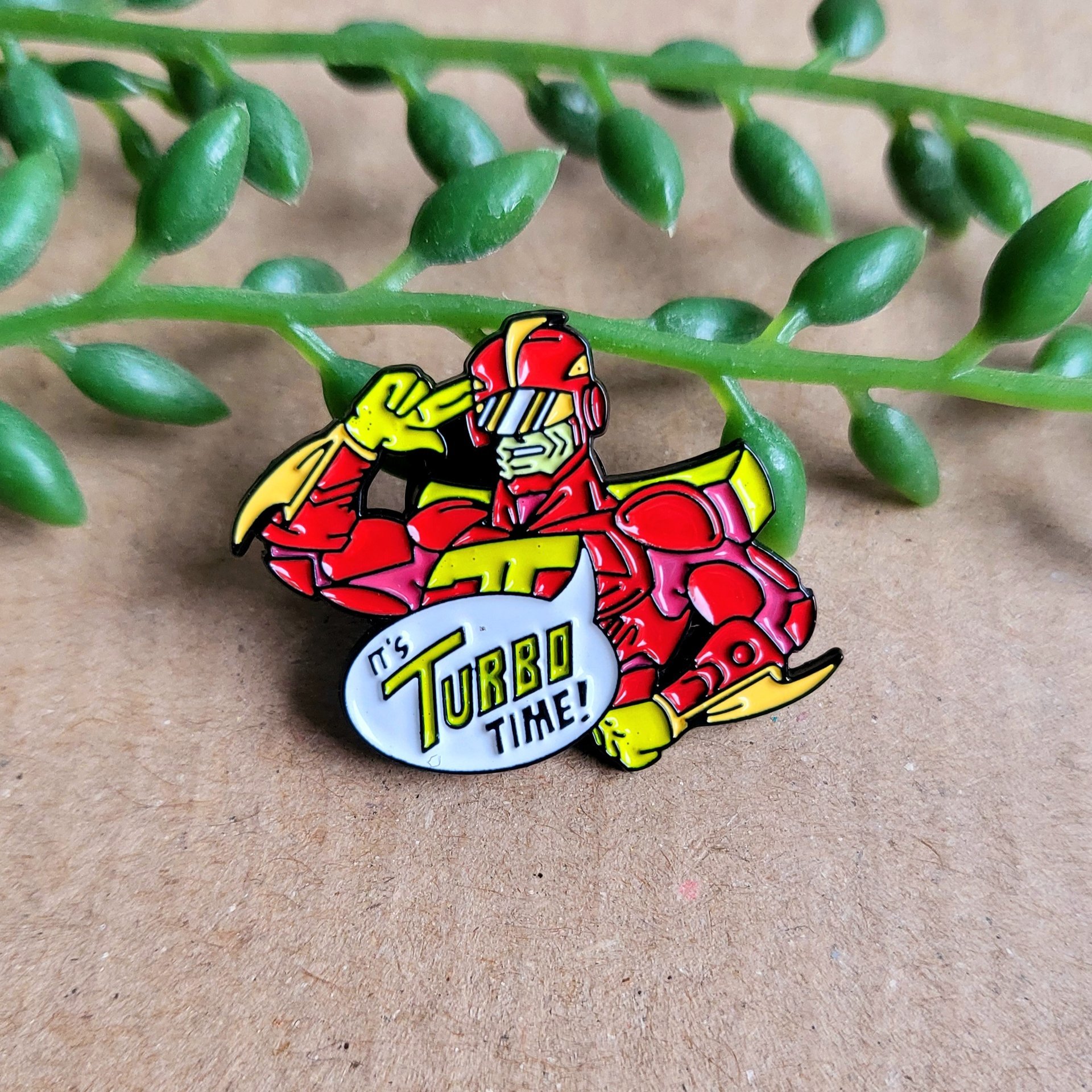 Turbo Man Enamel Pin badge