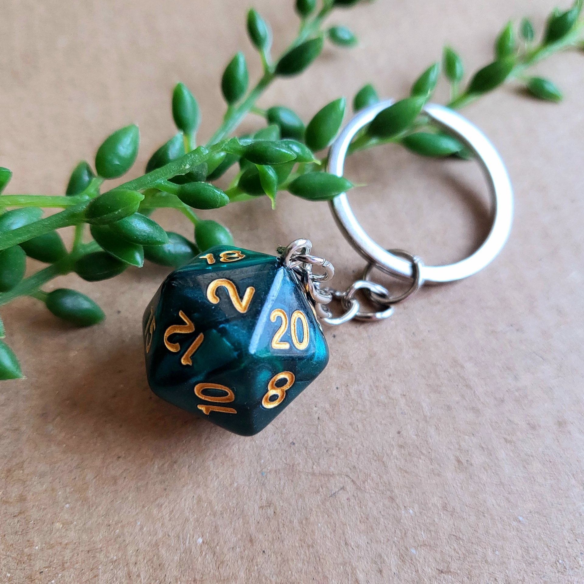 D20 Dice Keyring