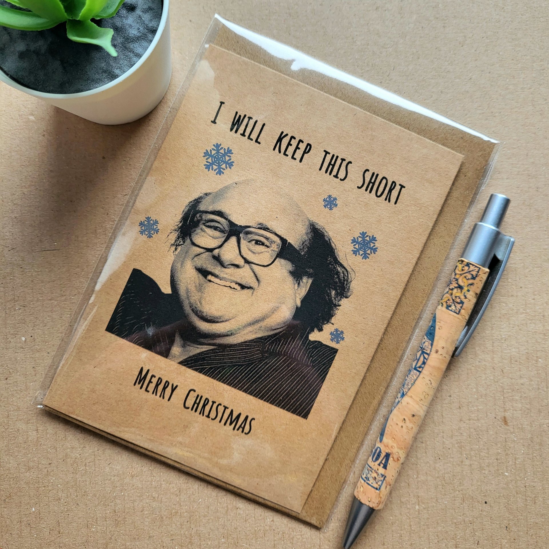 Funny Danny Devito Christmas card
