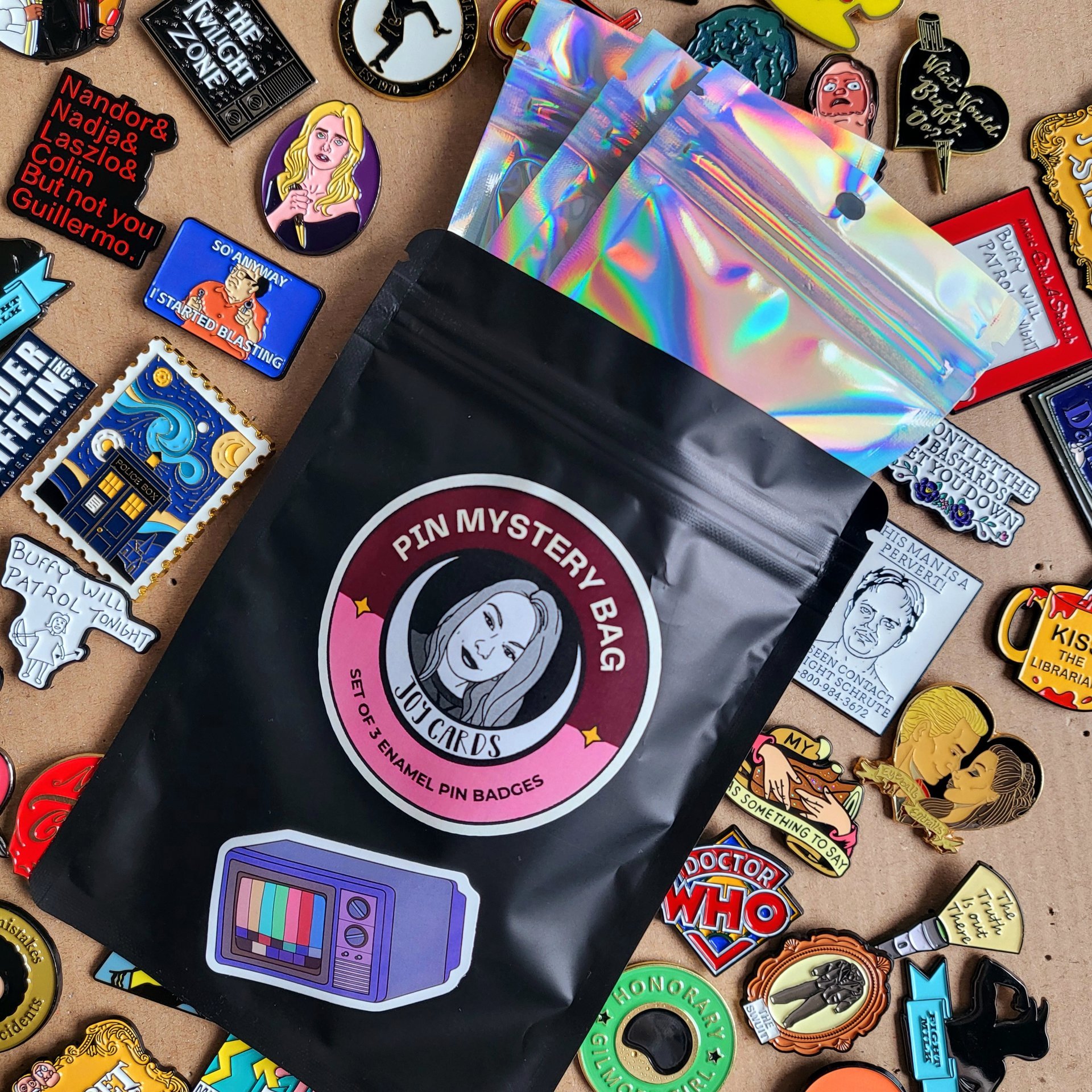 TV Show Pin Badge Mystery Bag - 3 Pack