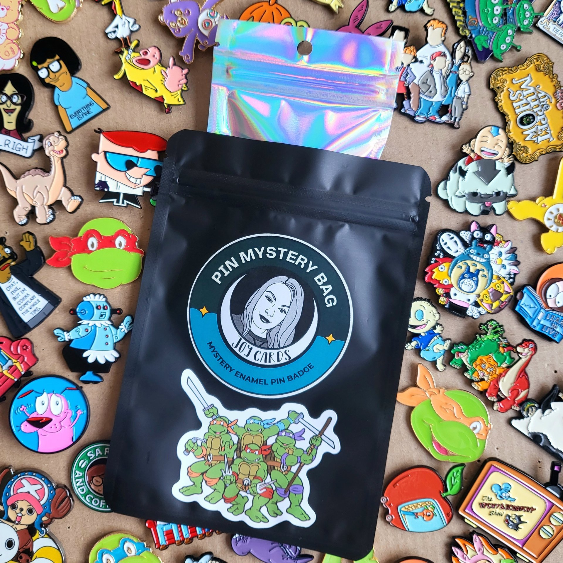 Cartoon Pin Badge Mystery Bag