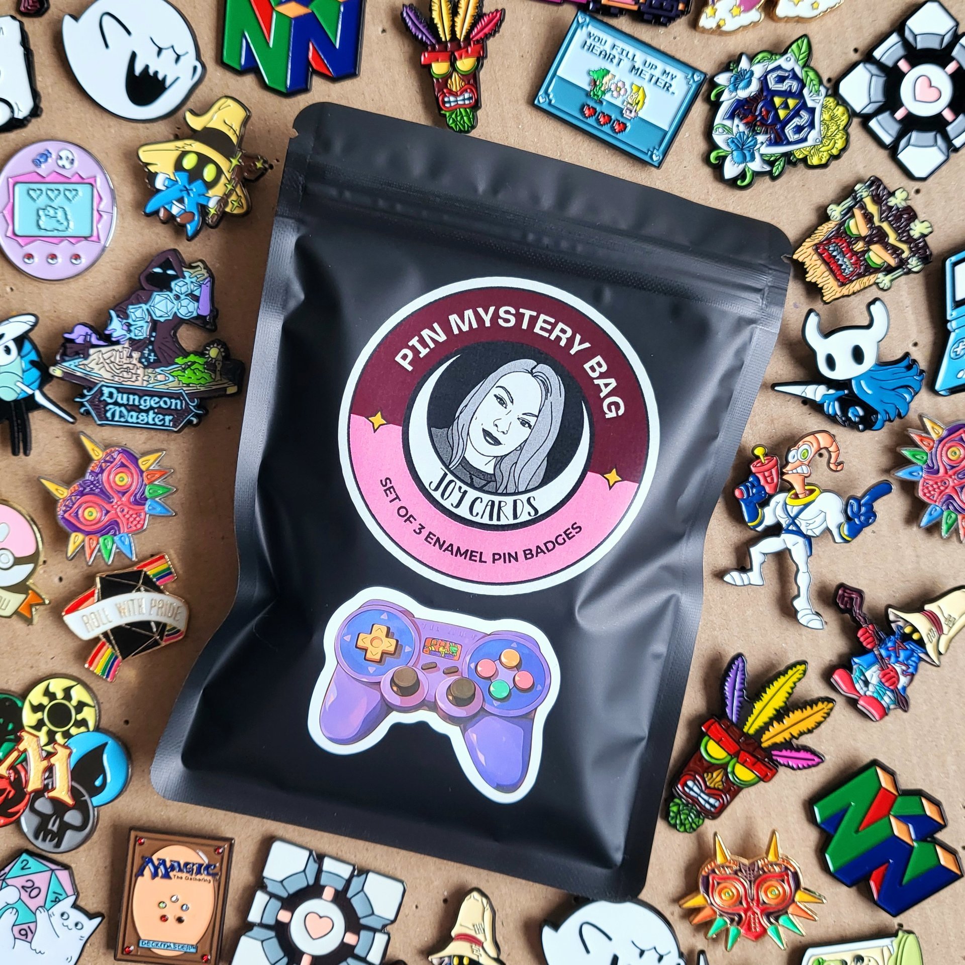 Gamer Pin Badge Mystery Bag - 3 Pack