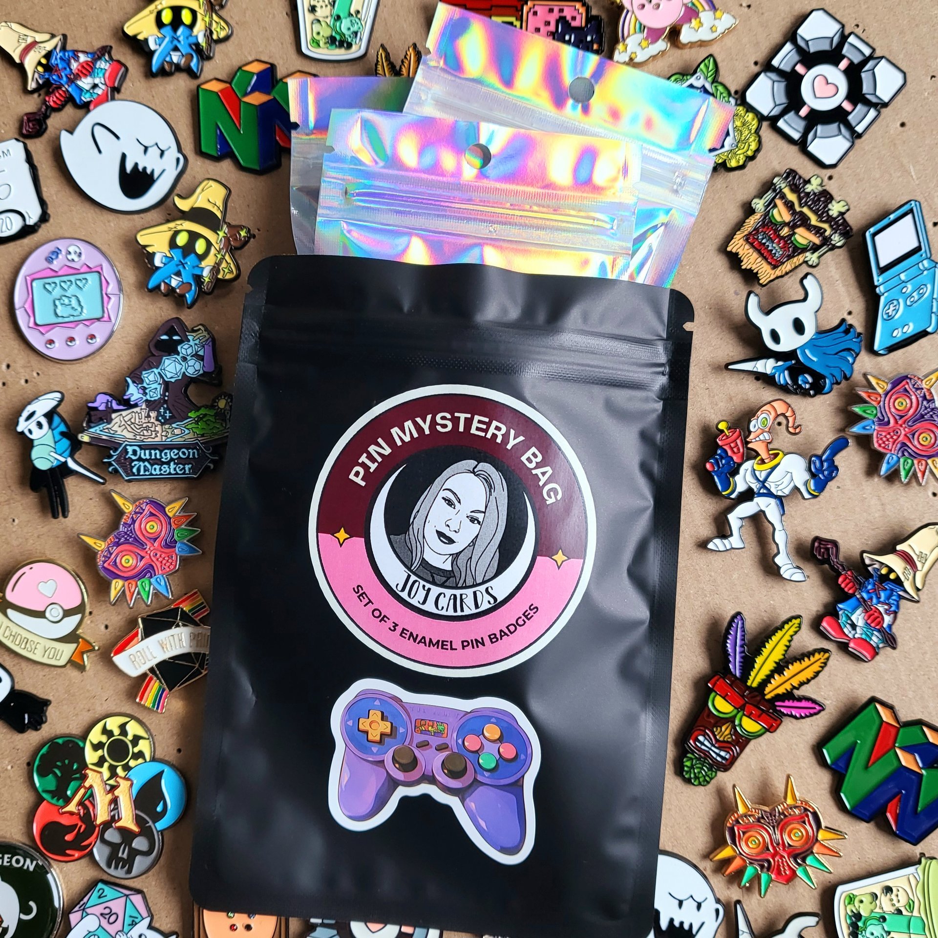 Gamer Pin Badge Mystery Bag - 3 Pack