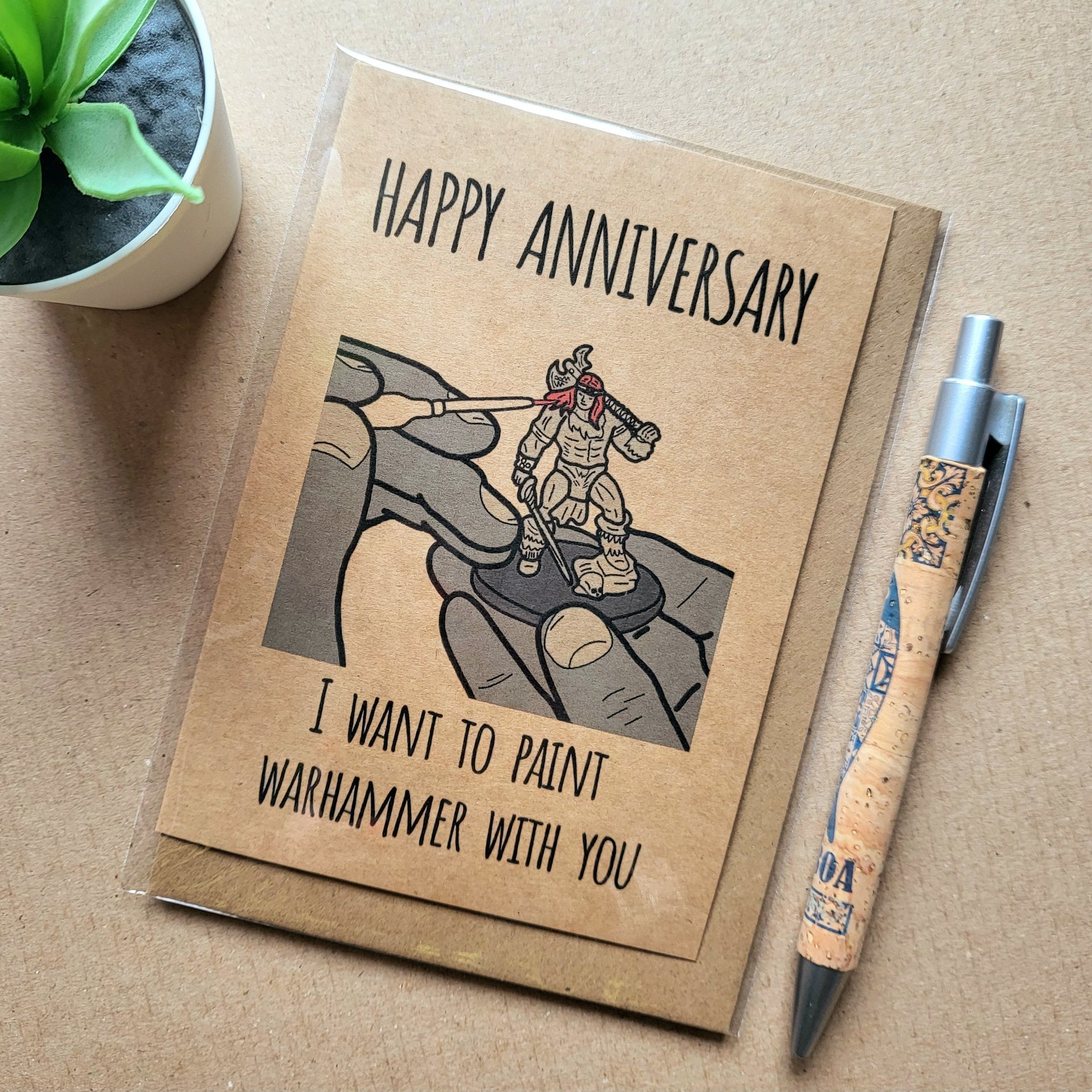 Funny Warhammer Anniversary Card