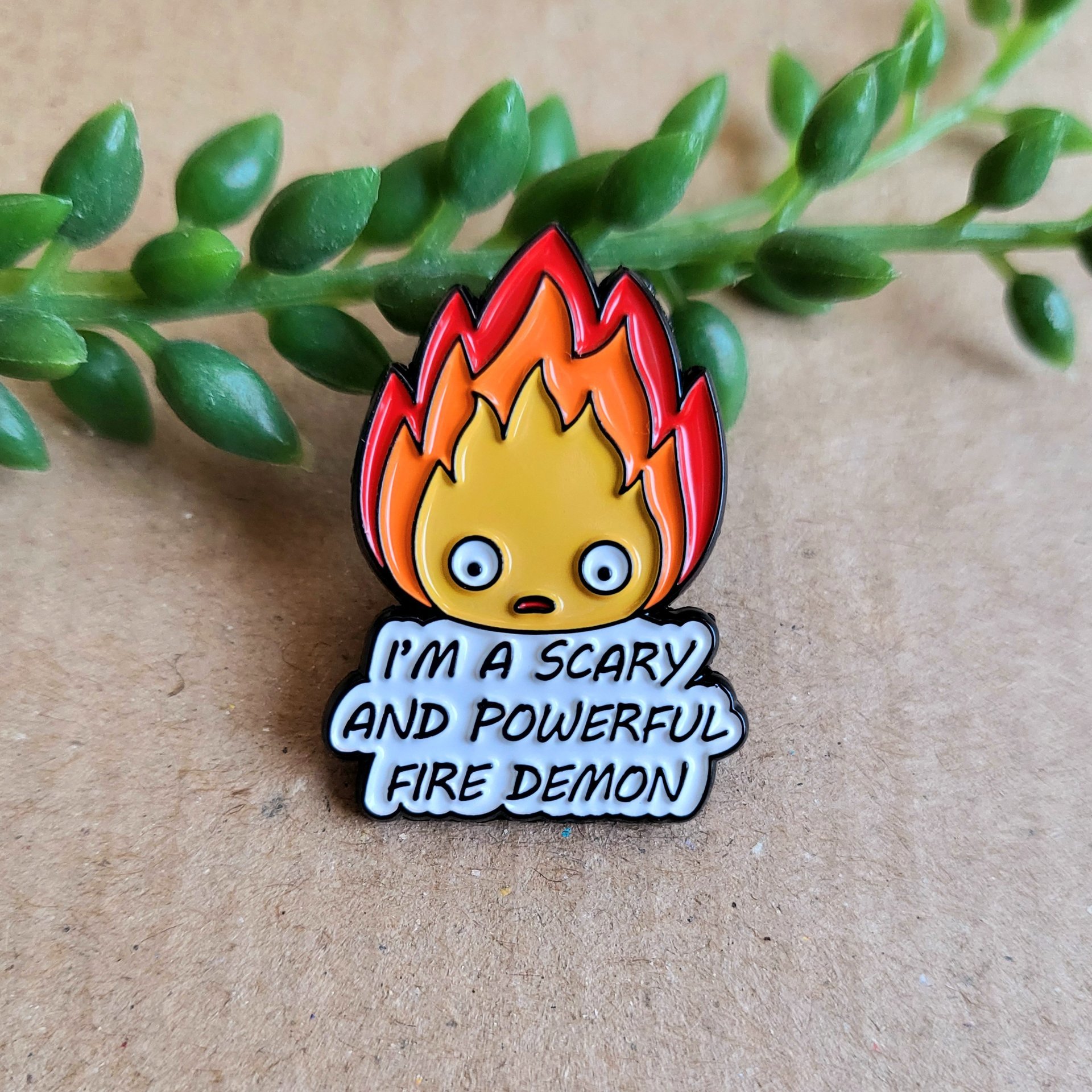 Calcifer Enamel Pin badge
