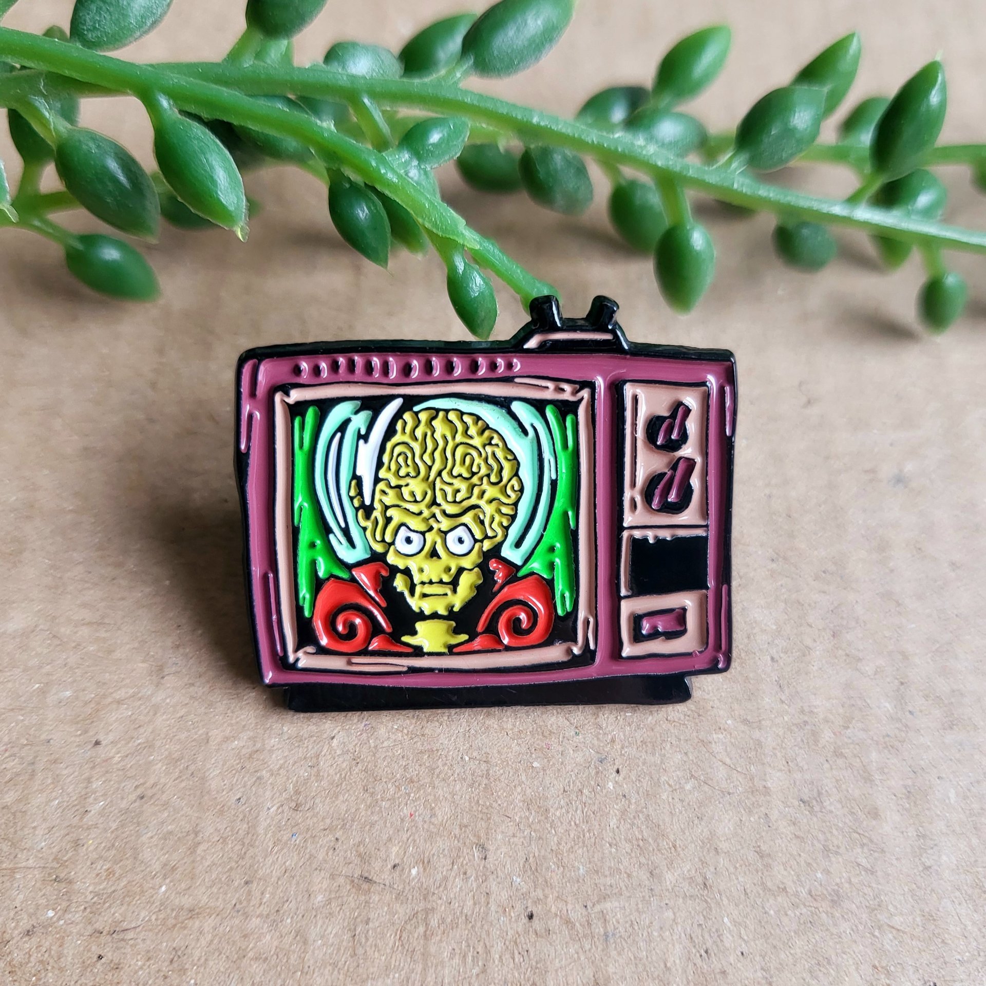 Mars Attacks enamel pin badge