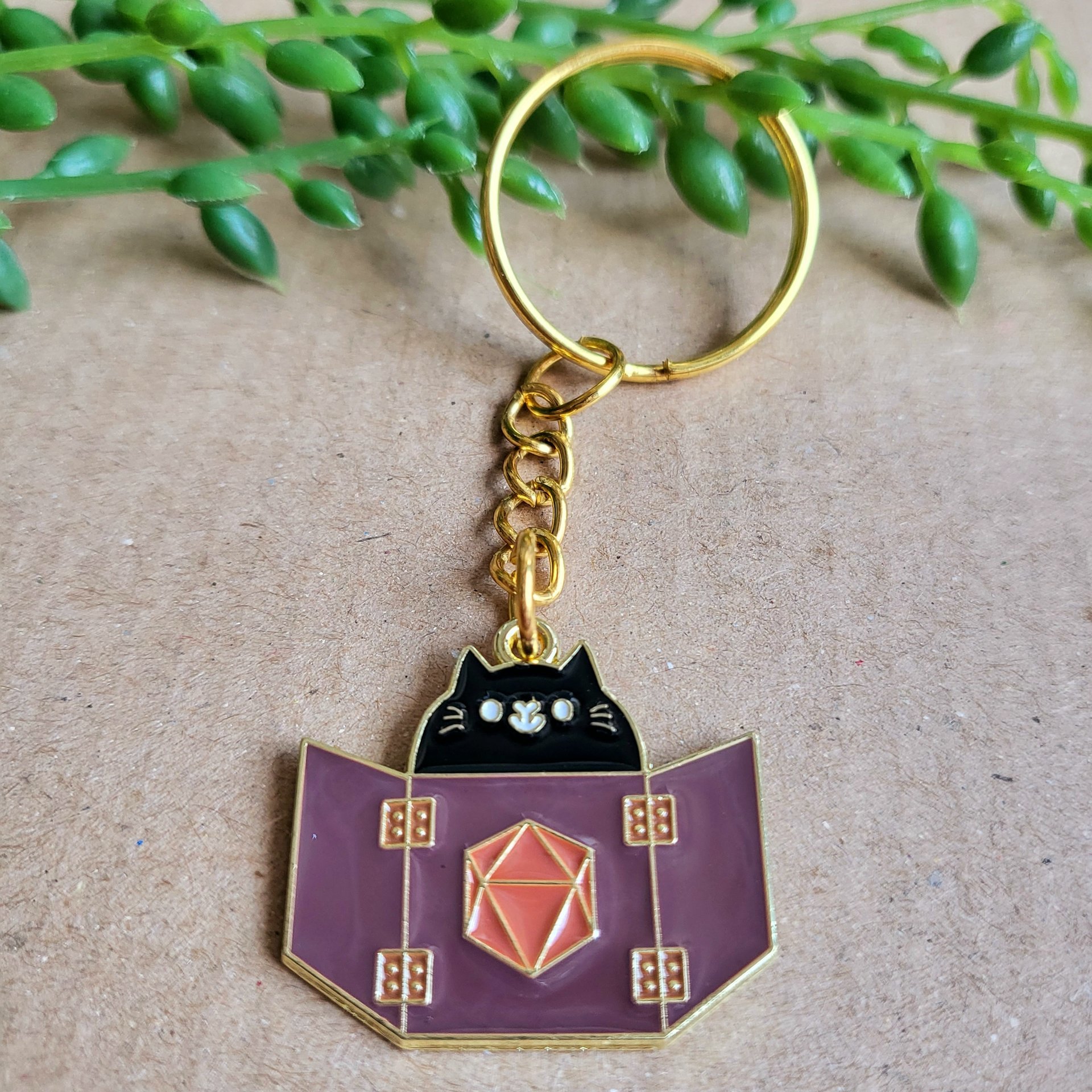 Cat Dungeon Master Keyring